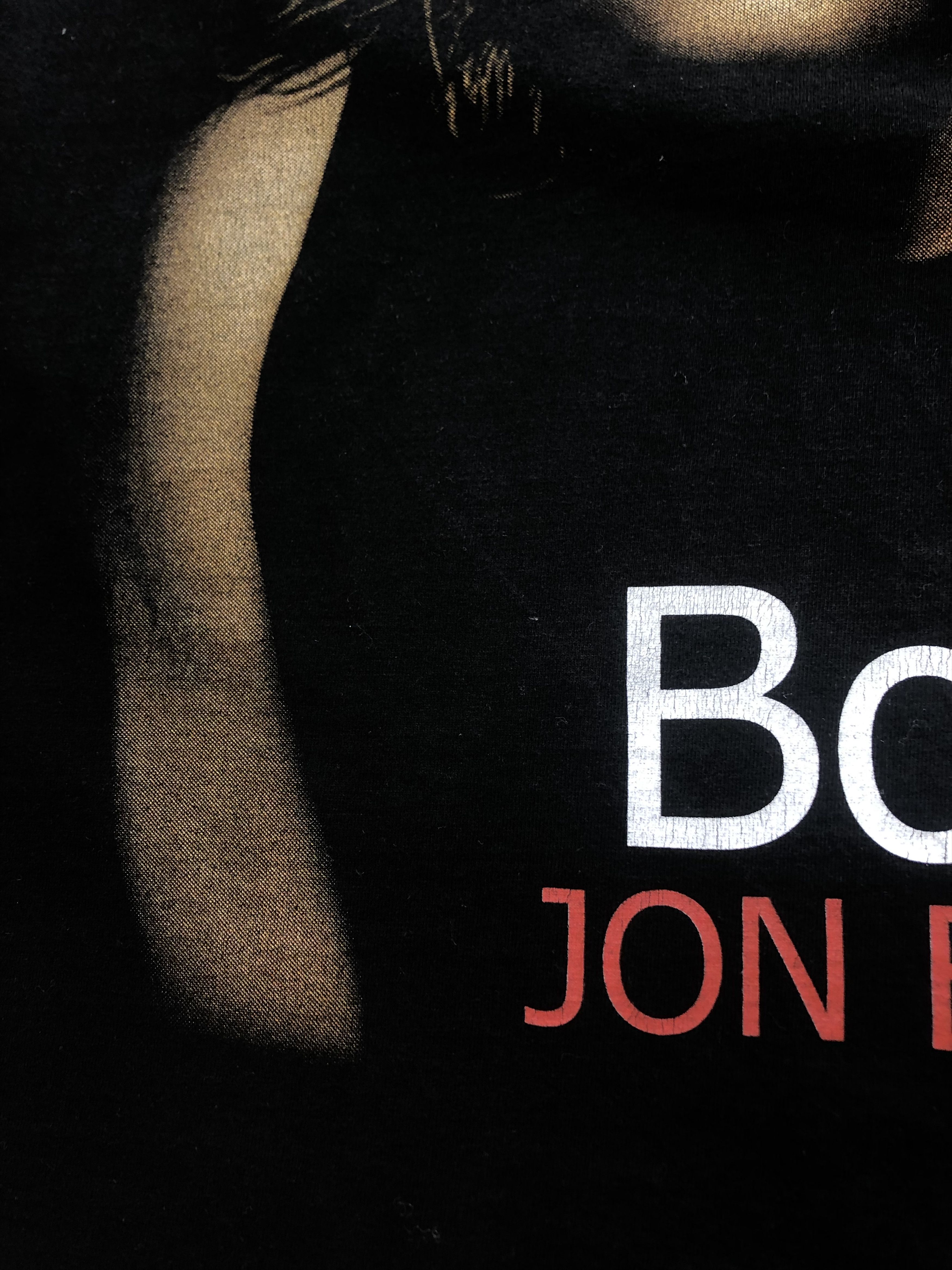 Band Tees × Vintage Vintage Bon Jovi Tee Over Print Rare Band Drill Hype y2k Size US L / EU 52-54 / 3 - 5 Thumbnail