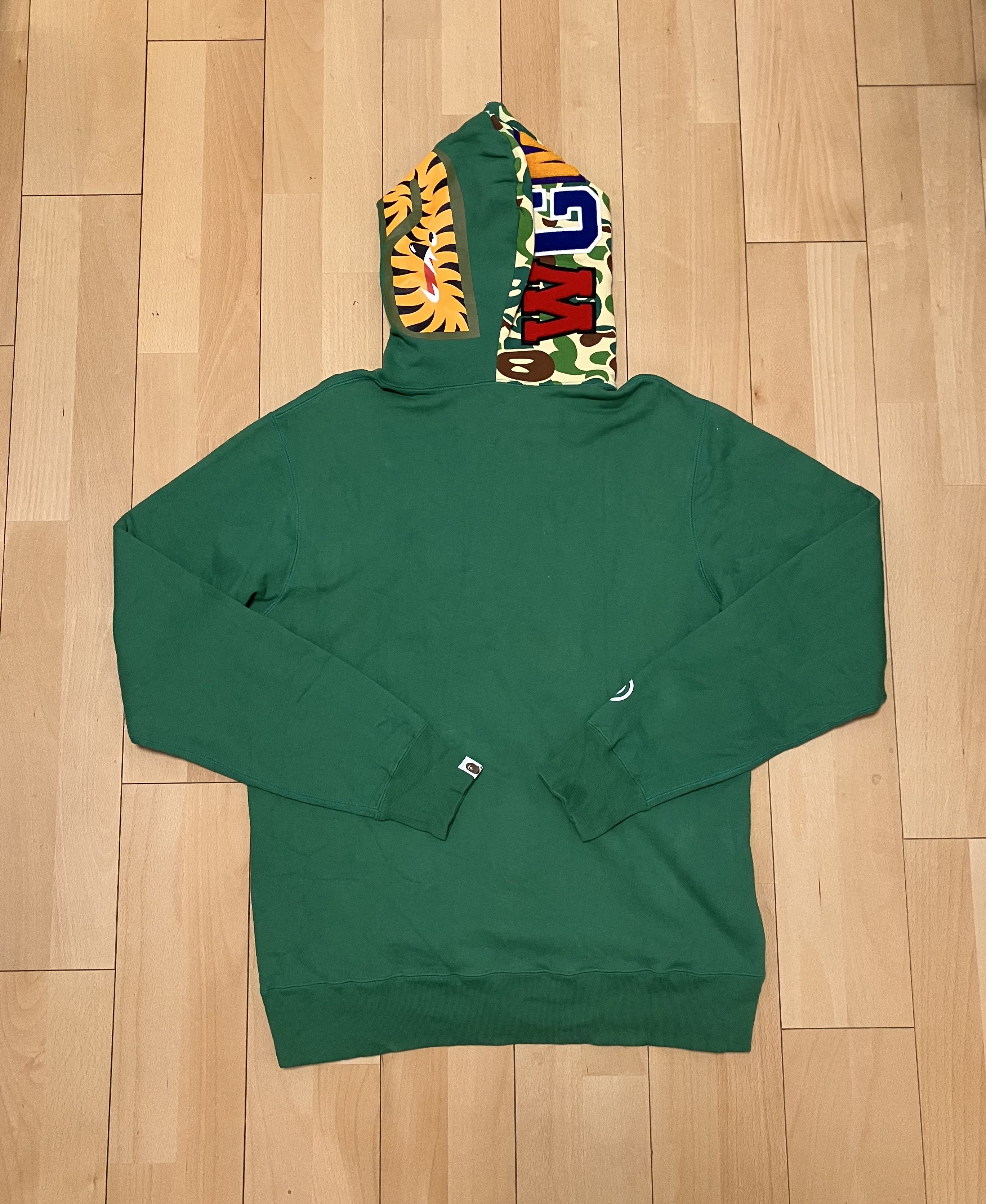 Bape Bape green milo shark camo full zip hoodie Size US XXL / EU 58 / 5 - 2 Thumbnail