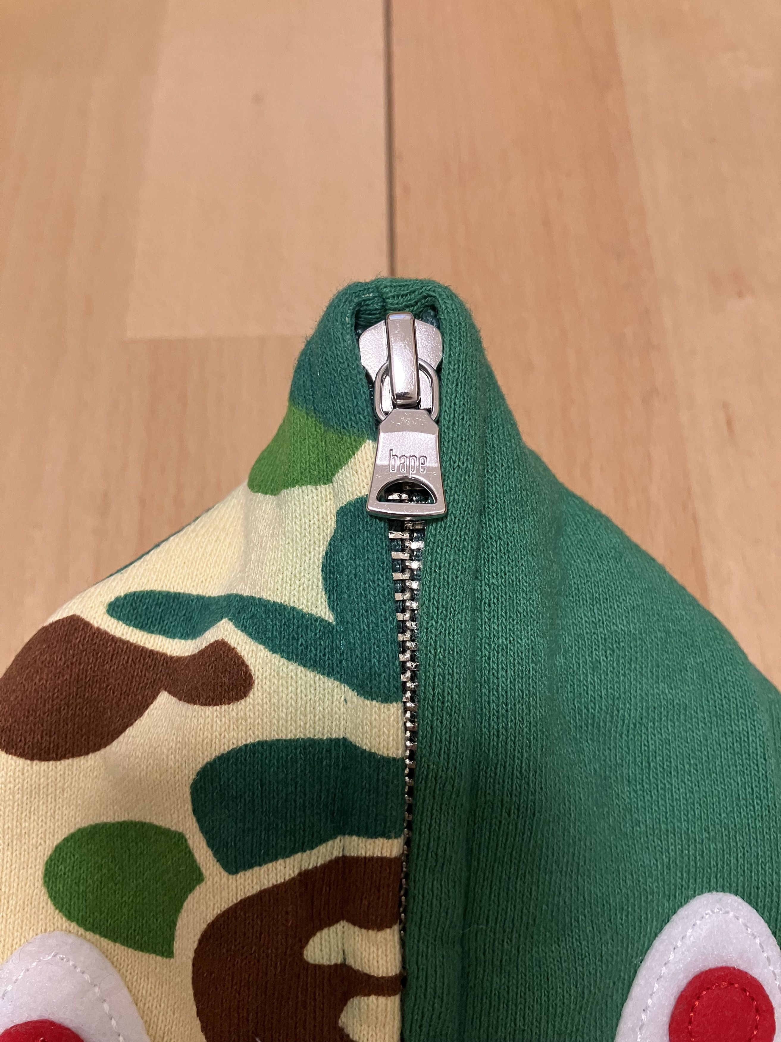 Bape Bape green milo shark camo full zip hoodie Size US XXL / EU 58 / 5 - 9 Thumbnail