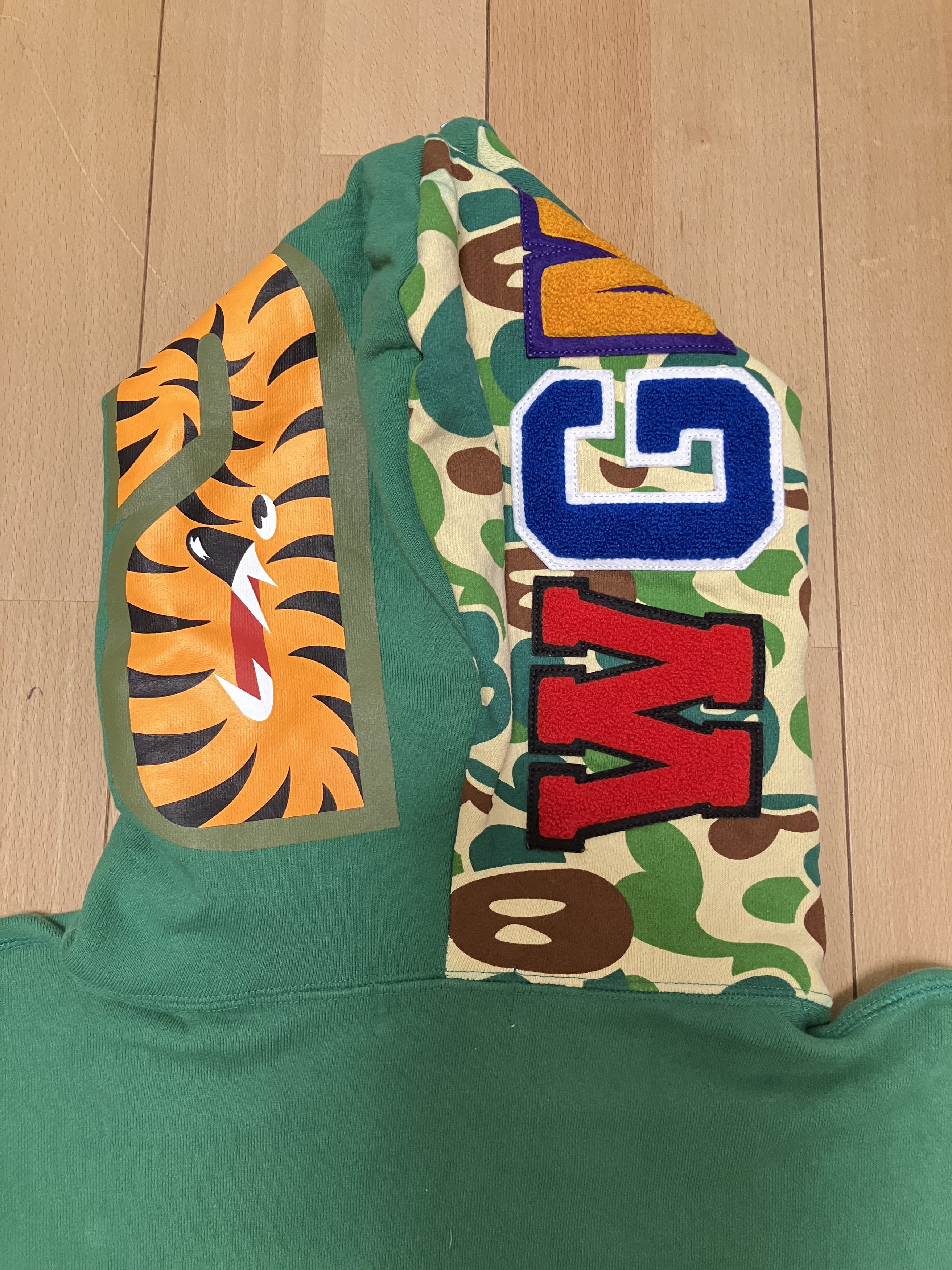 Bape Bape green milo shark camo full zip hoodie Size US XXL / EU 58 / 5 - 6 Thumbnail
