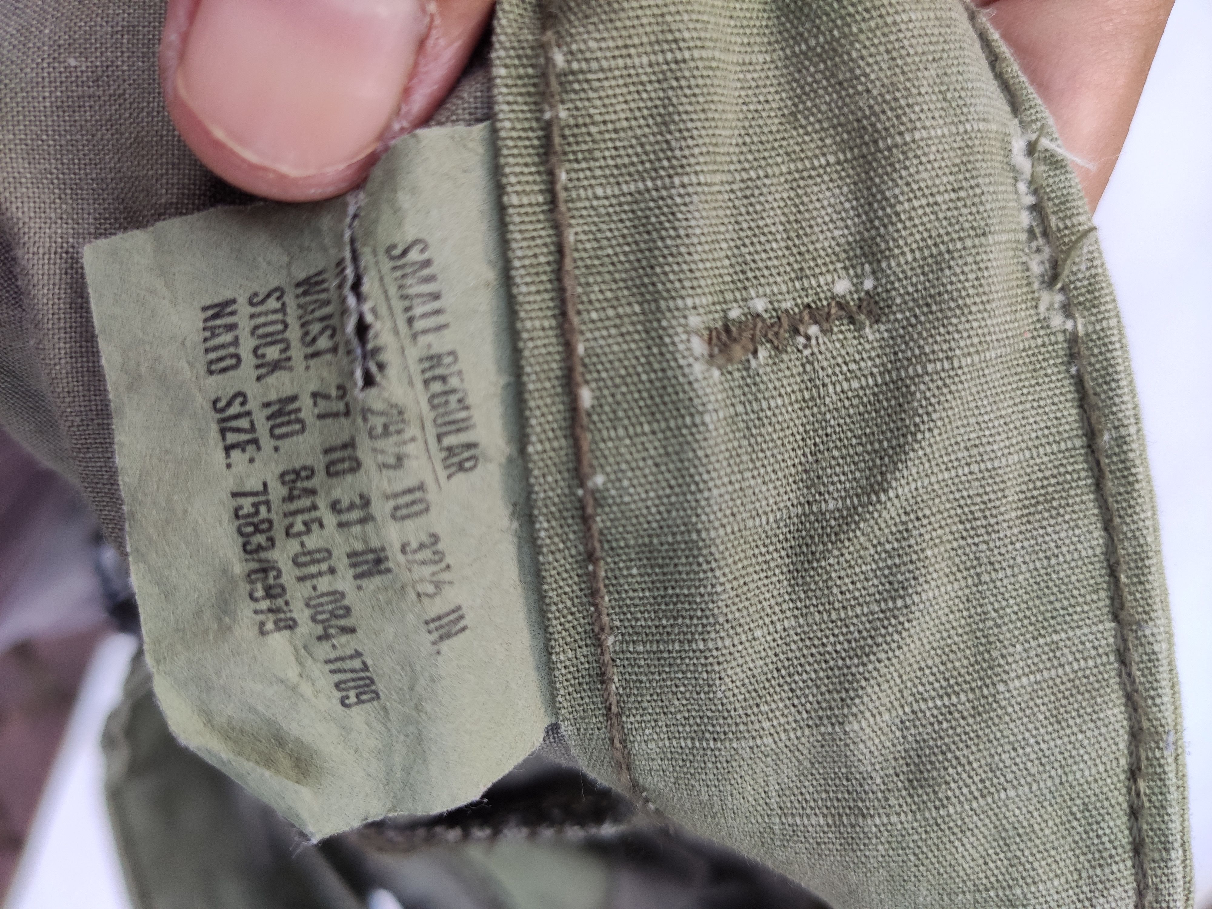 Vintage Vintage Army Cargo pants Fatigue OG button Size US 30 / EU 46 - 7 Thumbnail