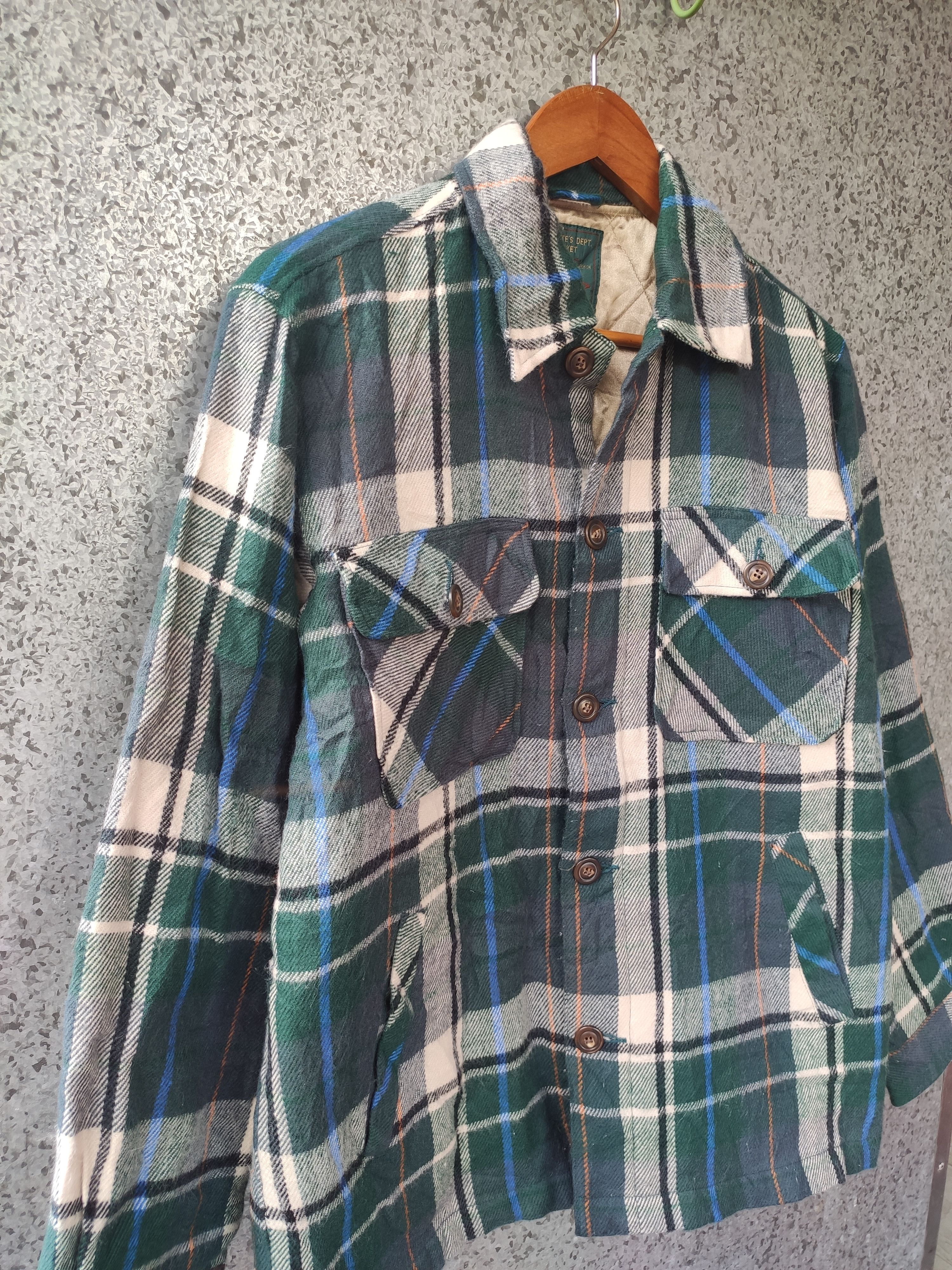 Flannel Vintage Bayleaf Checked Plaid Tartan Jacket Size US M / EU 48-50 / 2 - 3 Thumbnail