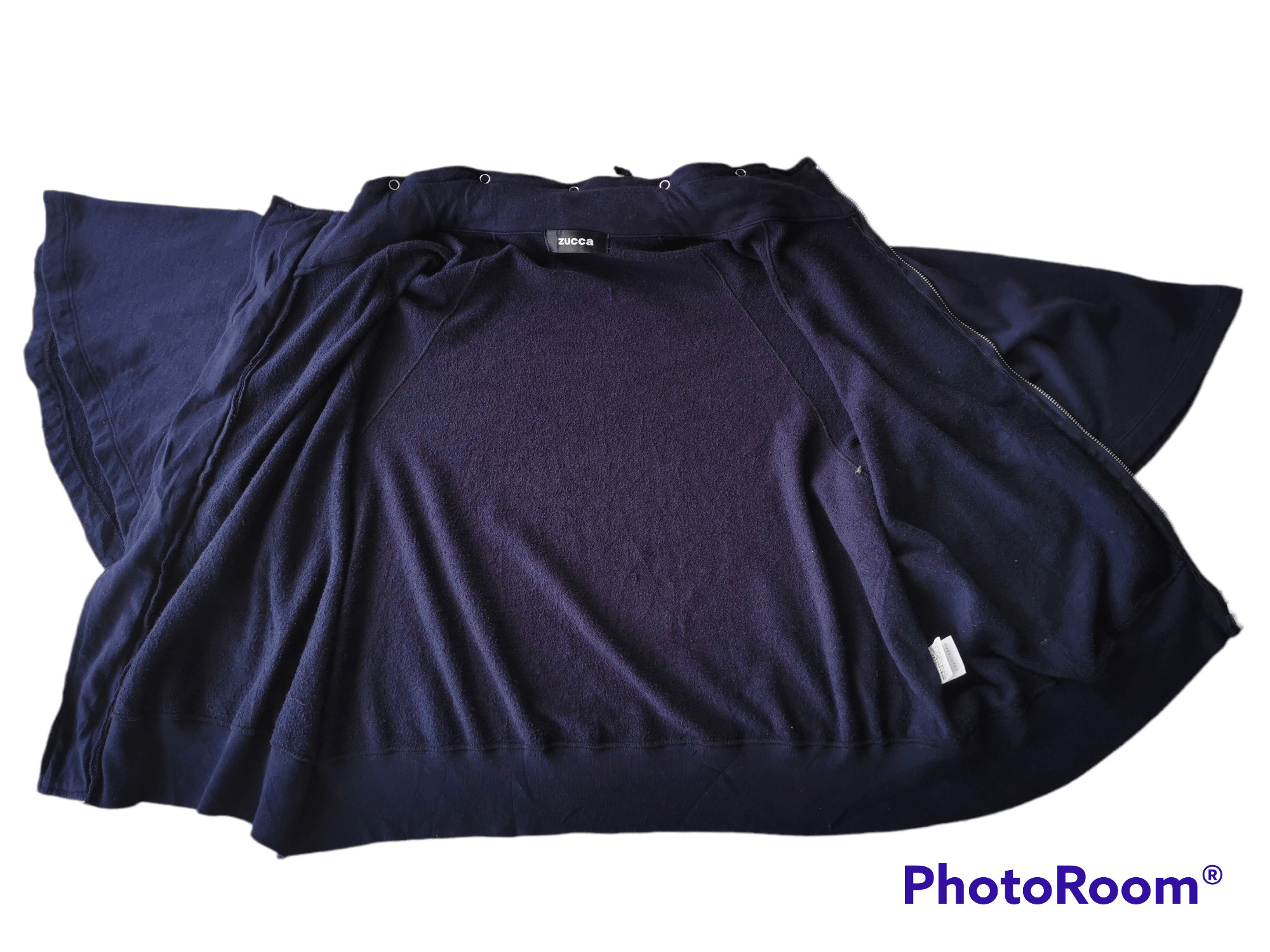 CABANE de ZUCCa Zucca Zip Up Short Sleeves Hoodie Size M / US 6-8 / IT 42-44 - 4 Thumbnail