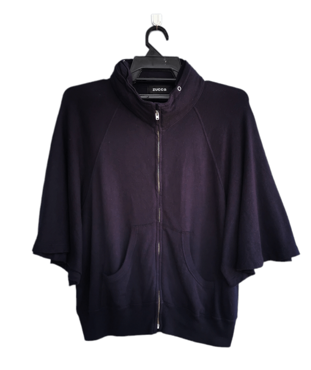 CABANE de ZUCCa Zucca Zip Up Short Sleeves Hoodie Size M / US 6-8 / IT 42-44 - 2 Thumbnail
