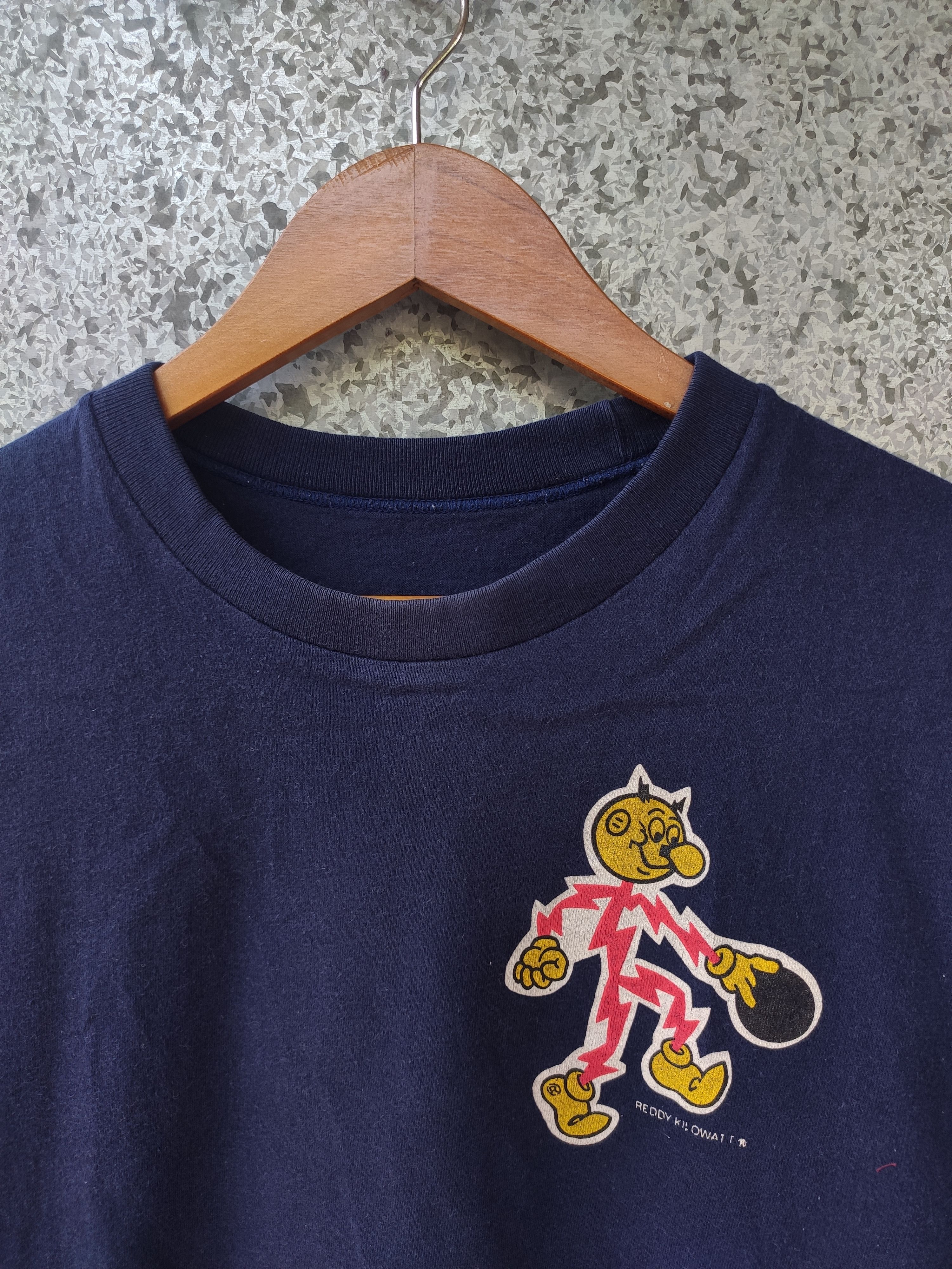 Anime × Cartoon Network × Vintage Vintage 80s Vintage Reddy Kilowatt t shirt Size US M / EU 48-50 / 2 - 2 Thumbnail