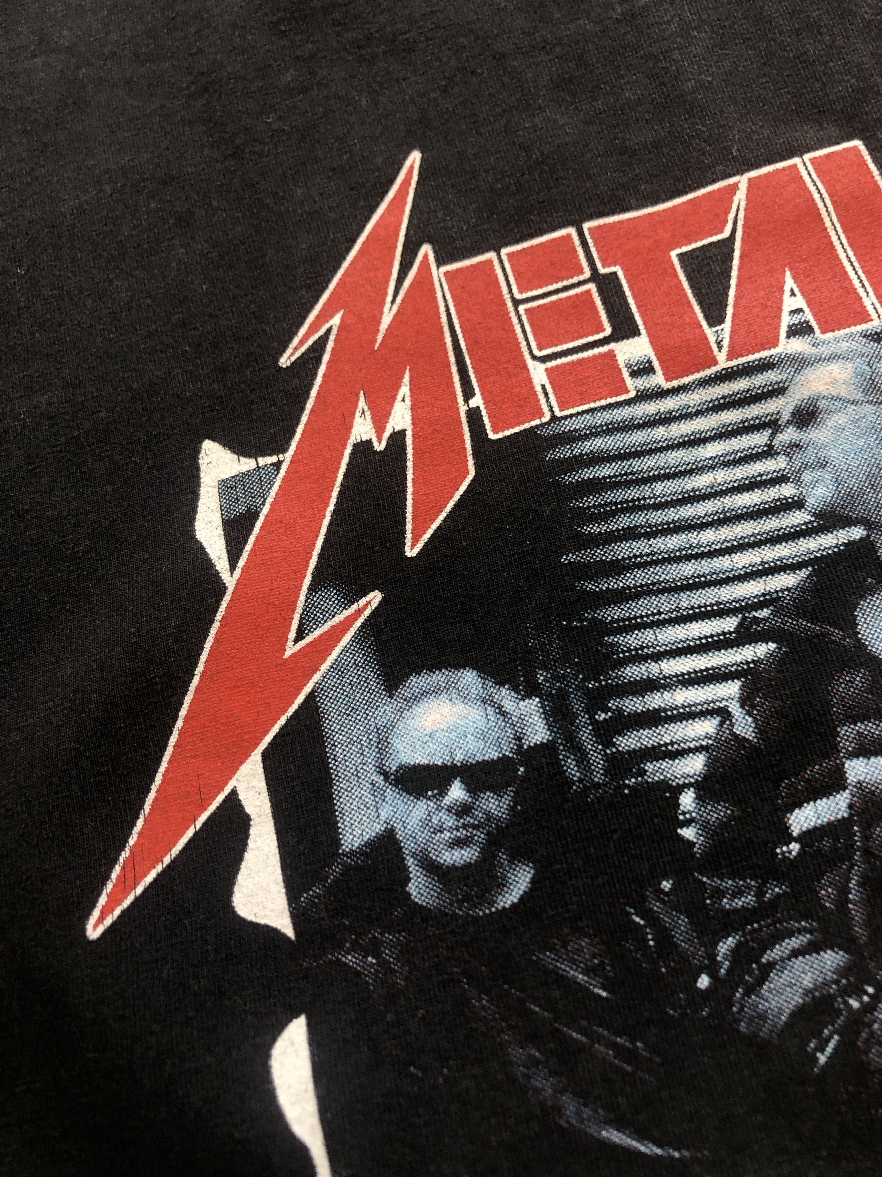 Band Tees × Metallica × Vintage Vintage 90's Metallica Rare Band Tee Drill Hype y2k Rock Size US XL / EU 56 / 4 - 4 Thumbnail