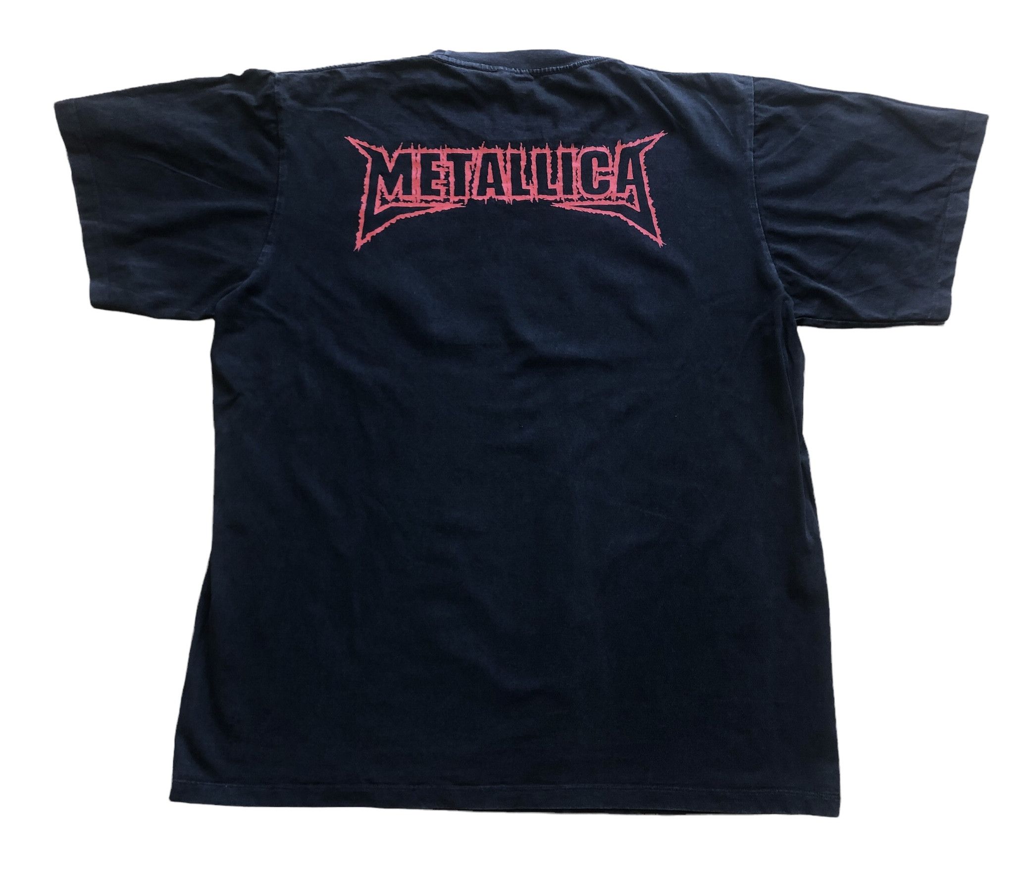 Band Tees × Metallica × Vintage Vintage 90's Metallica Rare Band Tee Drill Hype y2k Rock Size US XL / EU 56 / 4 - 2 Thumbnail