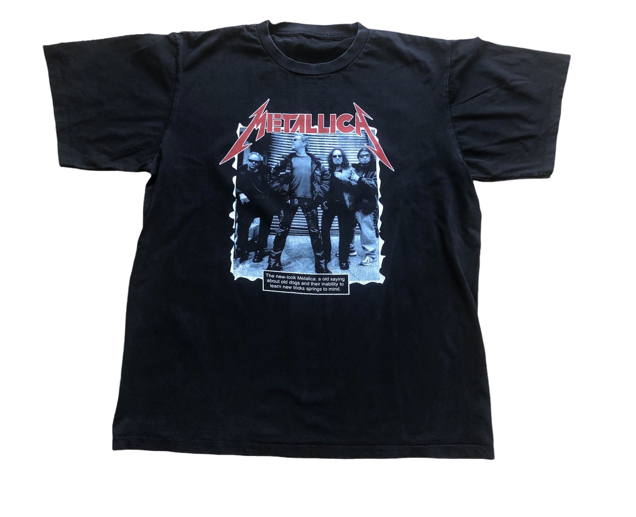 Band Tees × Metallica × Vintage Vintage 90's Metallica Rare Band Tee Drill Hype y2k Rock Size US XL / EU 56 / 4 - 1 Thumbnail
