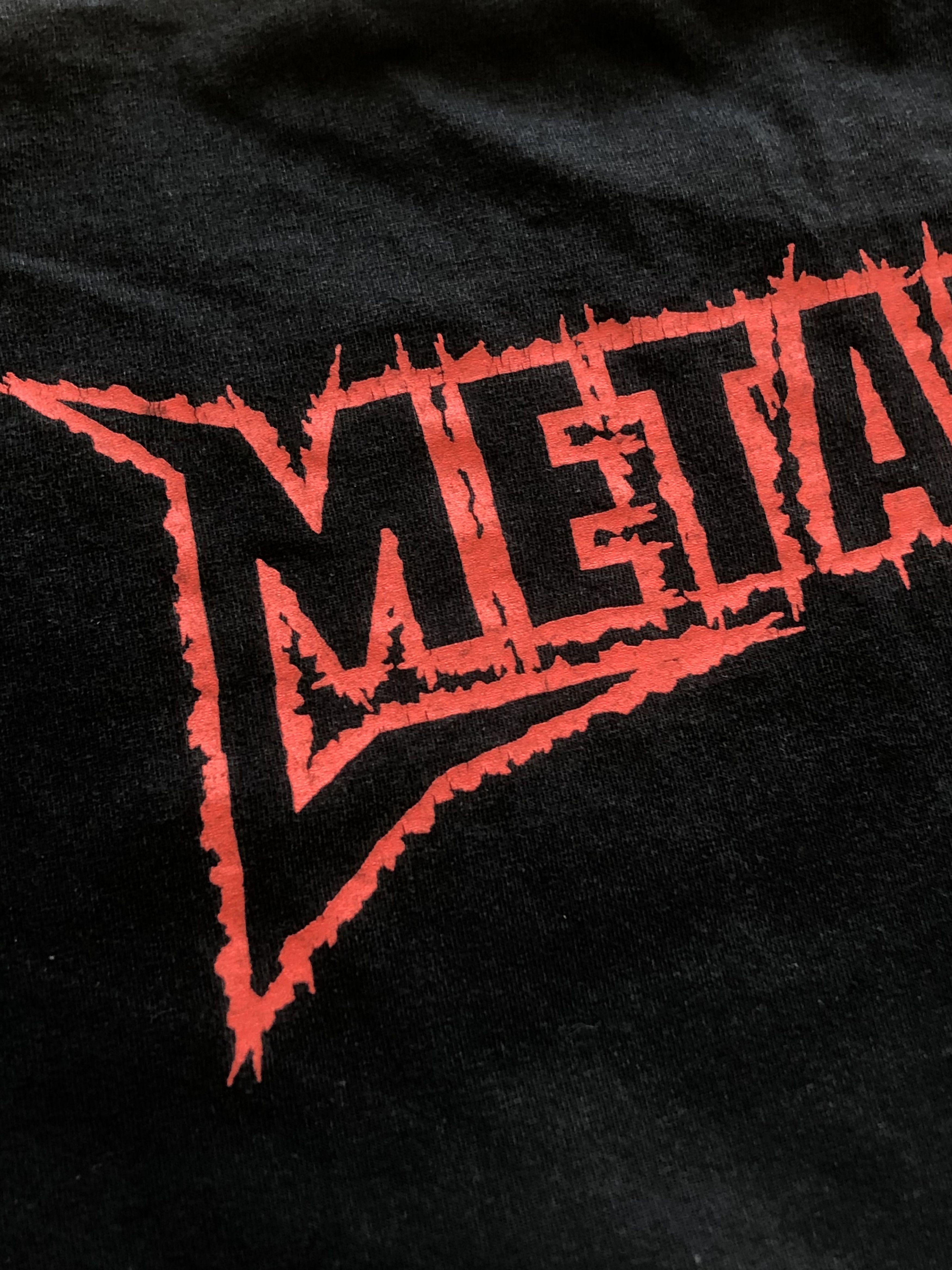 Band Tees × Metallica × Vintage Vintage 90's Metallica Rare Band Tee Drill Hype y2k Rock Size US XL / EU 56 / 4 - 10 Thumbnail