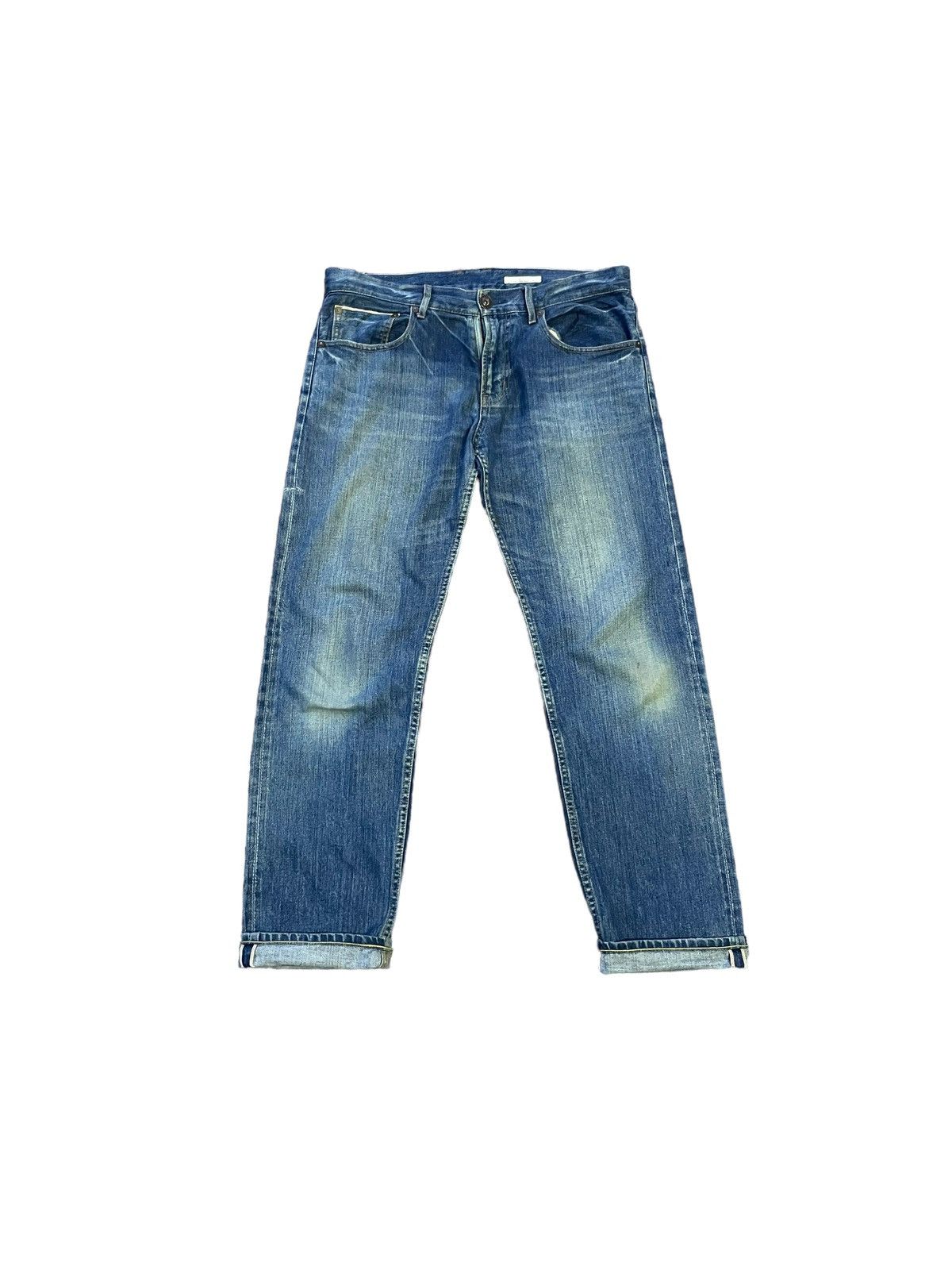 image of Archival Clothing x Distressed Denim Niko And Redline Denim Repair in Blue, Men's (Size 34)