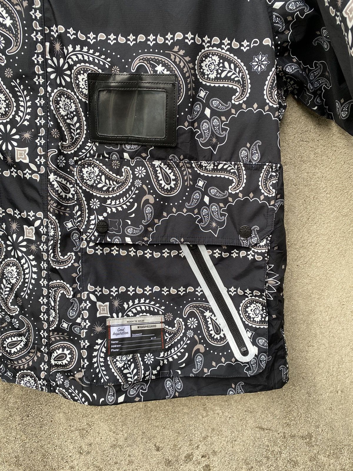 Maison MIHARA YASUHIRO Miharayasuhiro Bandana Paisley Waterproof Oversized Jacket Size US XL / EU 56 / 4 - 9 Thumbnail