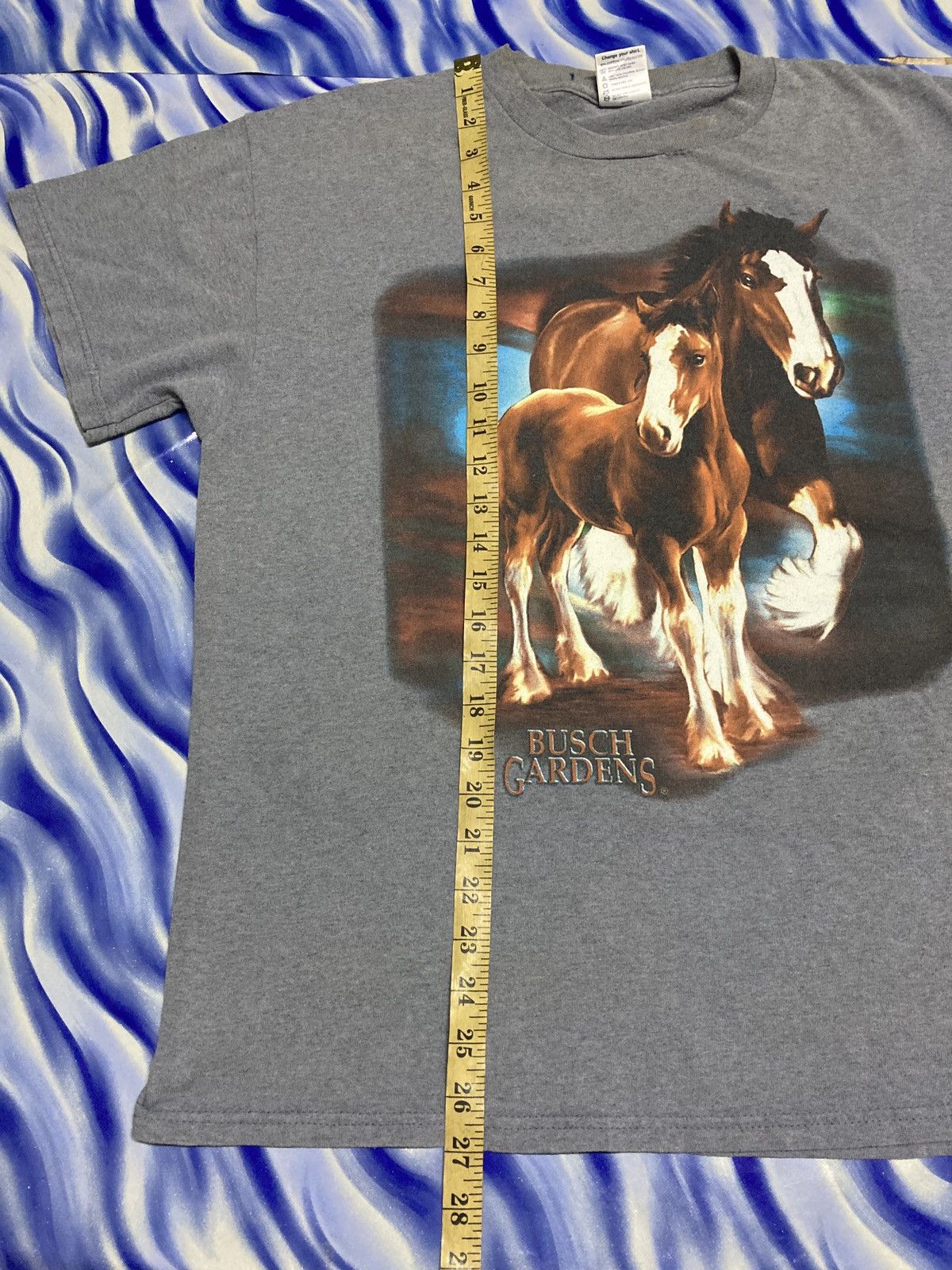 Habitat Vintage 90s Busch Gardens Wild Horses Tee Size US L / EU 52-54 / 3 - 6 Thumbnail