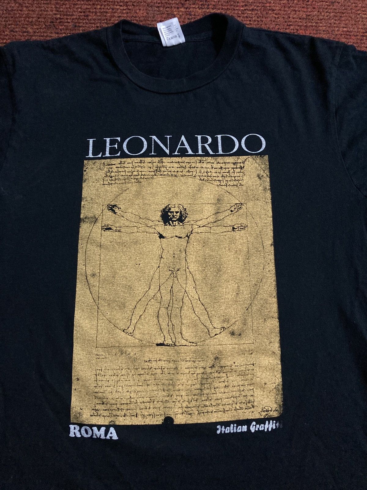 Arts & Science Vintage Leonardo Da Vinci Vitruvian Tee Size US M / EU 48-50 / 2 - 2 Thumbnail