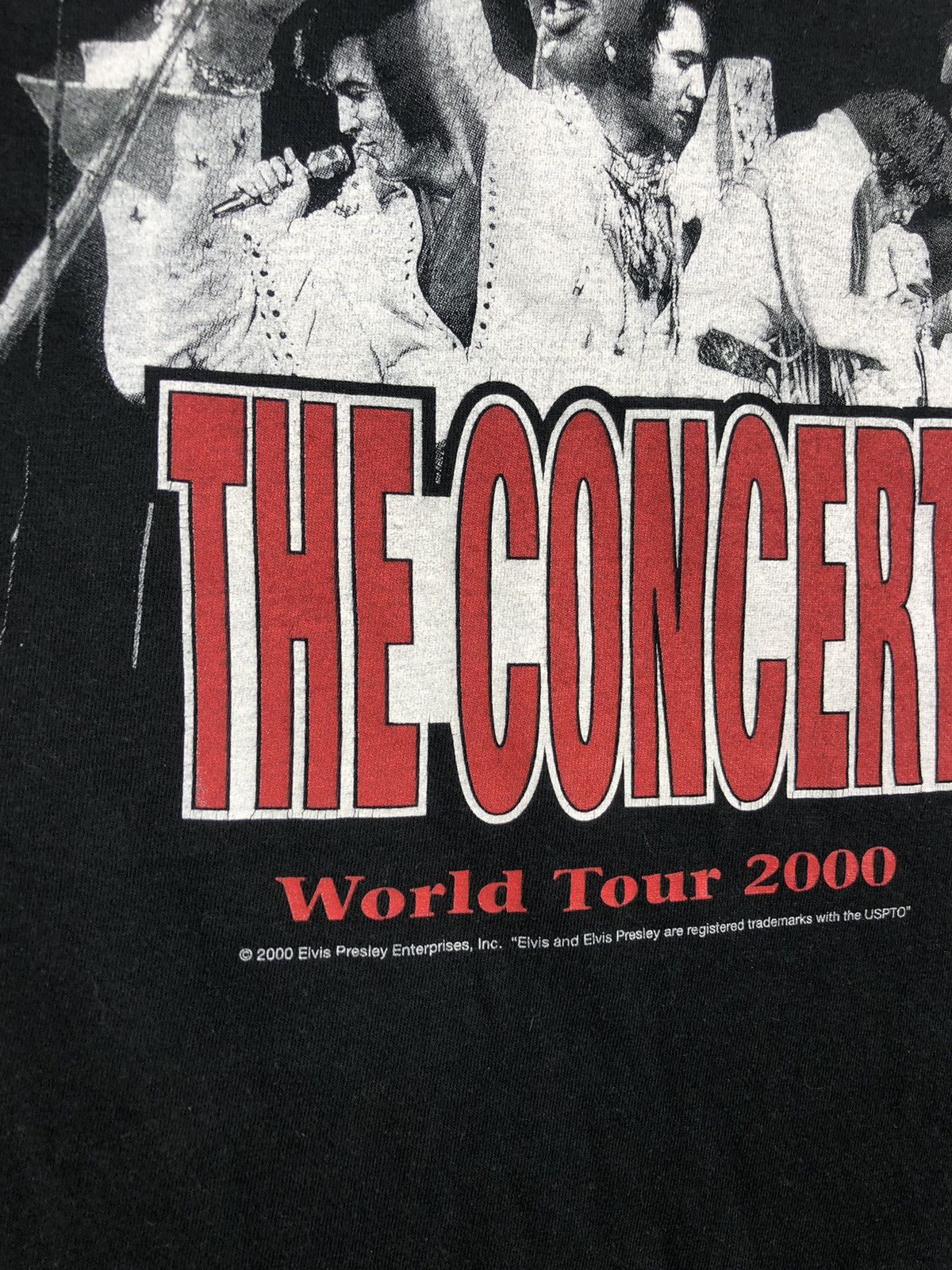 Vintage Elvis Presley Vintage 2000 World Tour T Shirt Size US XL / EU 56 / 4 - 4 Thumbnail