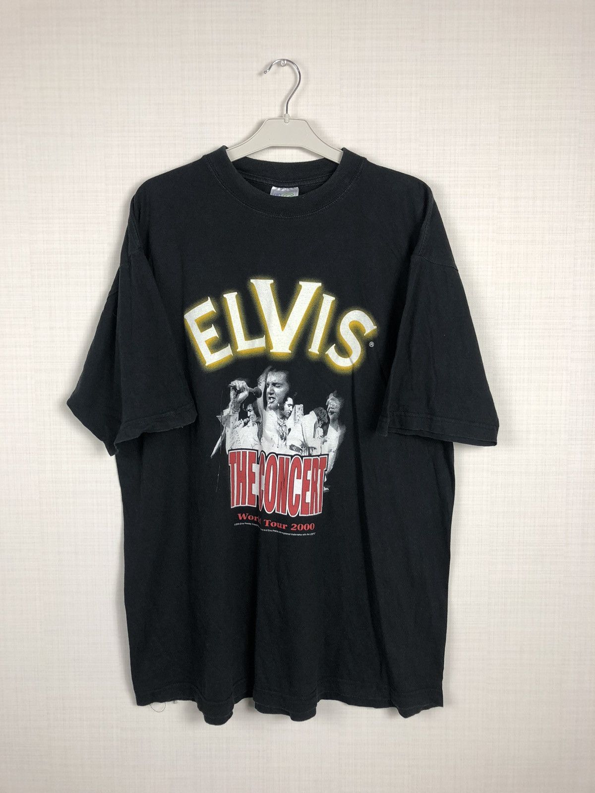 Vintage Elvis Presley Vintage 2000 World Tour T Shirt Size US XL / EU 56 / 4 - 2 Thumbnail