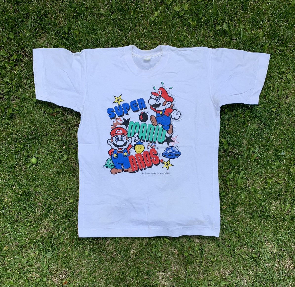 Nintendo Vintage 1993 Nintendo Super Mario Bros Size US L / EU 52-54 / 3 - 1 Thumbnail