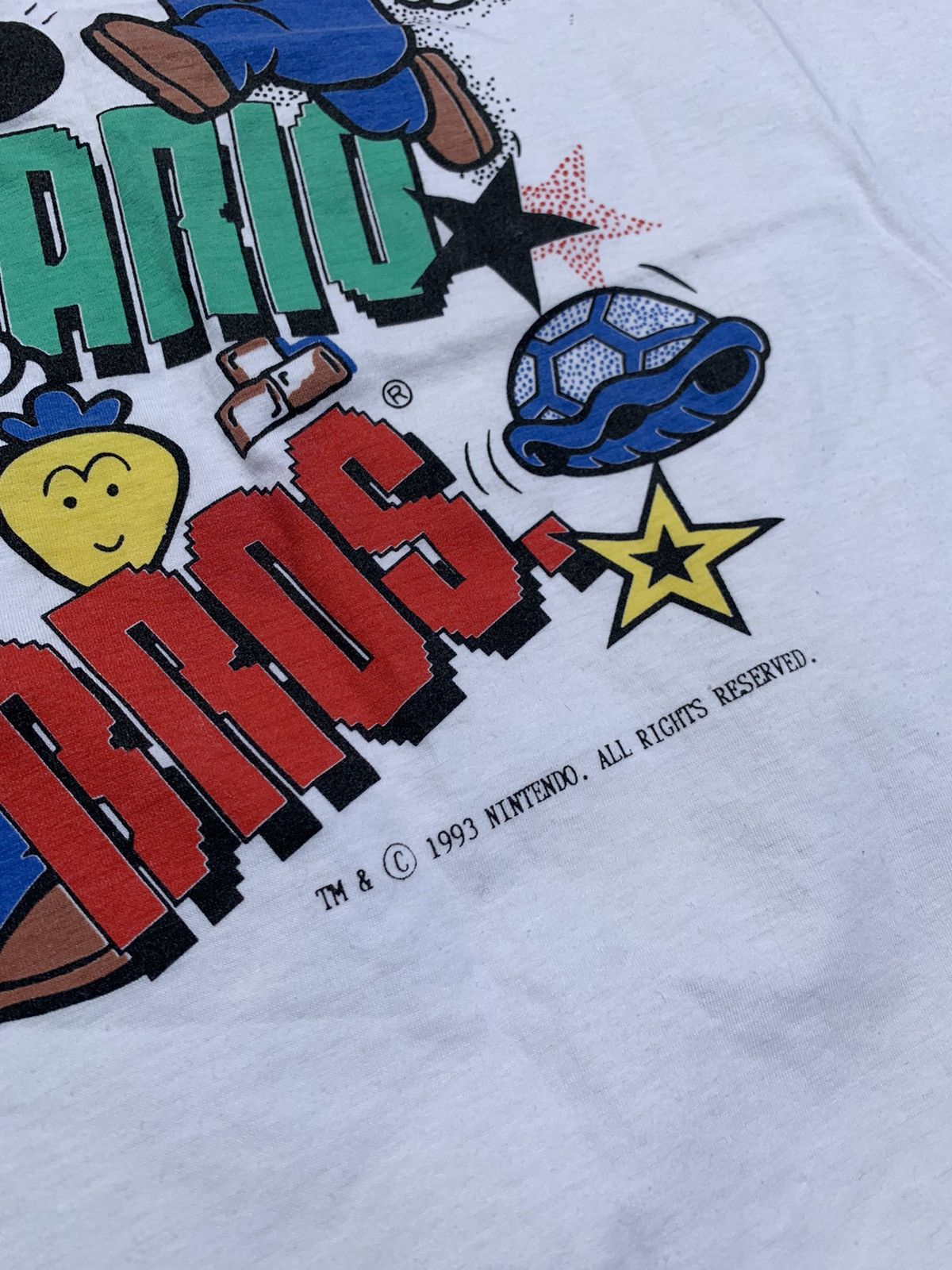 Nintendo Vintage 1993 Nintendo Super Mario Bros Size US L / EU 52-54 / 3 - 2 Thumbnail