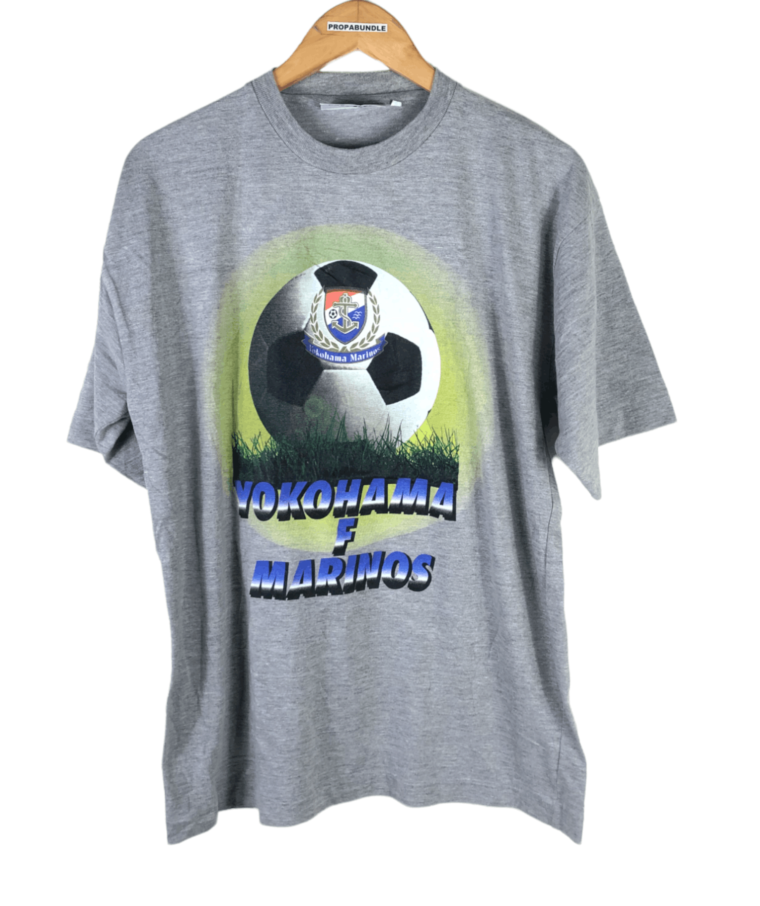 Japanese Brand Vintage Yokohama Marinos Tshirt Size US L / EU 52-54 / 3 - 1 Thumbnail