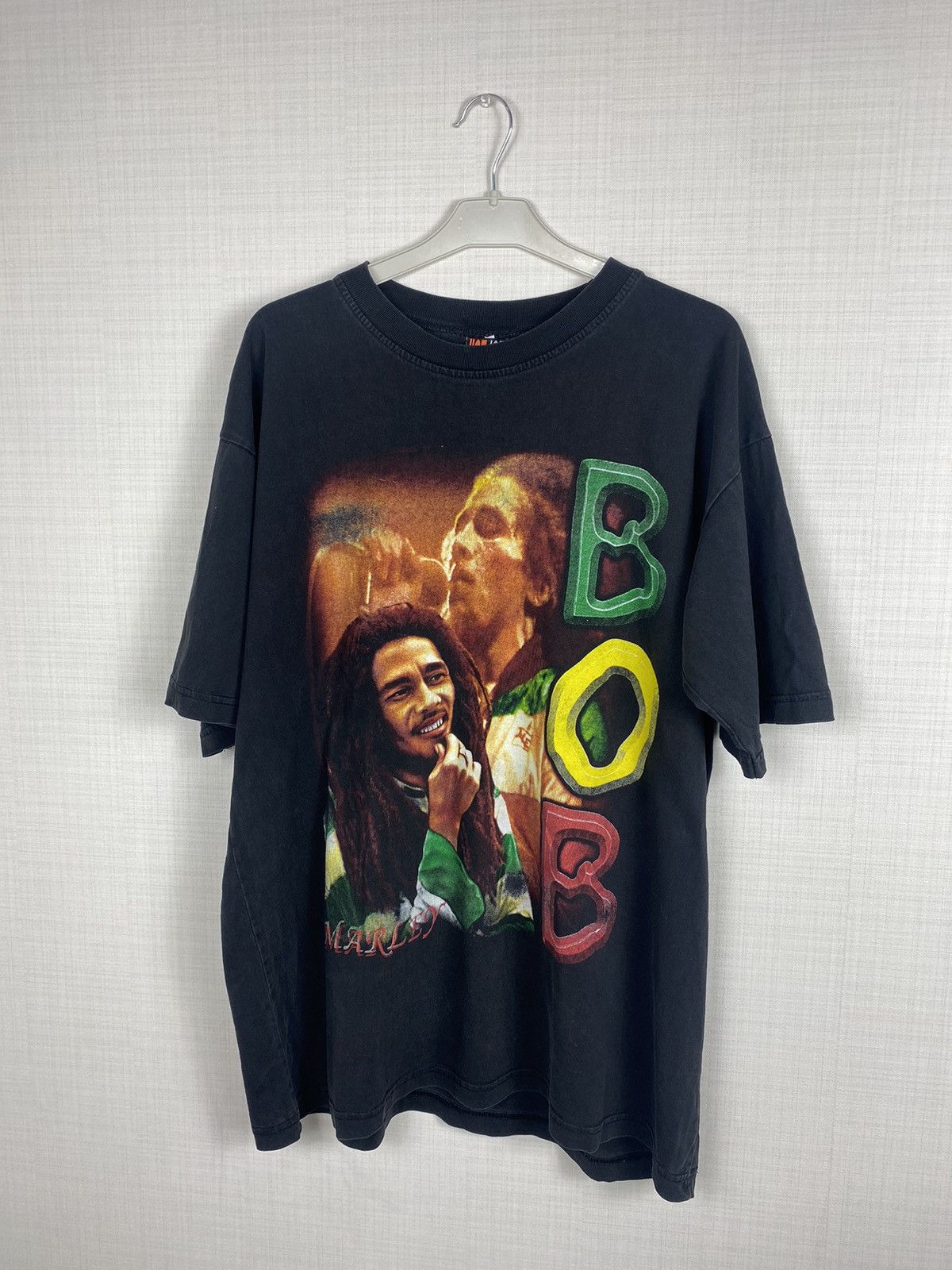Band Tees × Bob Marley × Vintage Bob Marley 90S T Shirt Size US L / EU 52-54 / 3 - 3 Thumbnail