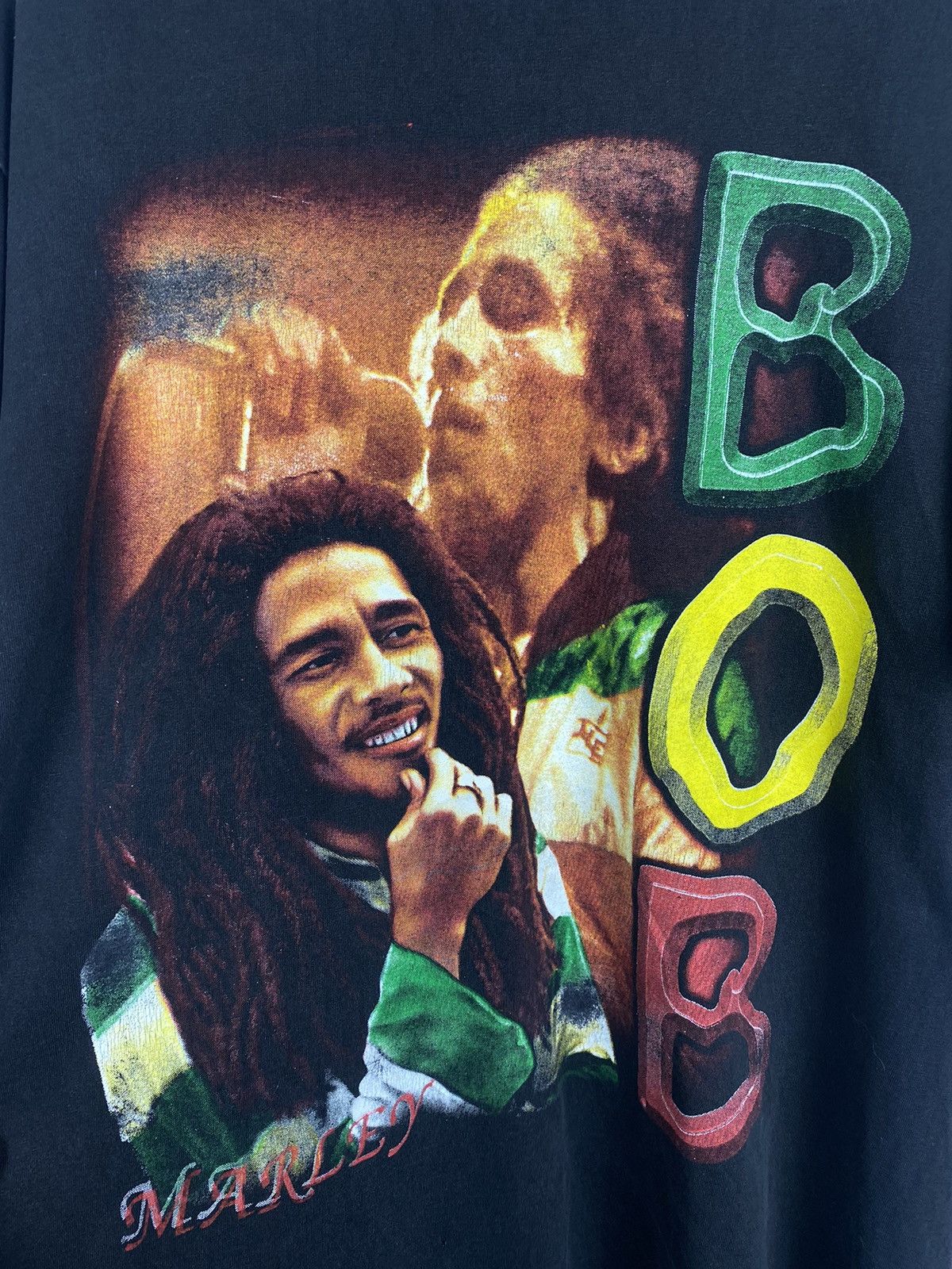 Band Tees × Bob Marley × Vintage Bob Marley 90S T Shirt Size US L / EU 52-54 / 3 - 6 Thumbnail