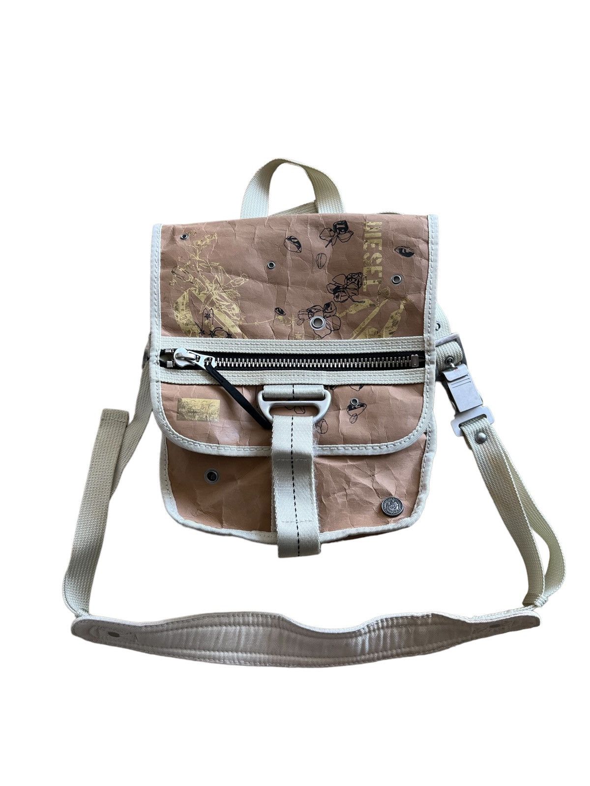 Diesel Y2K Diesel Fly Wheel Style 100 Tactical Parachute Sling Bag Size ONE SIZE - 5 Thumbnail