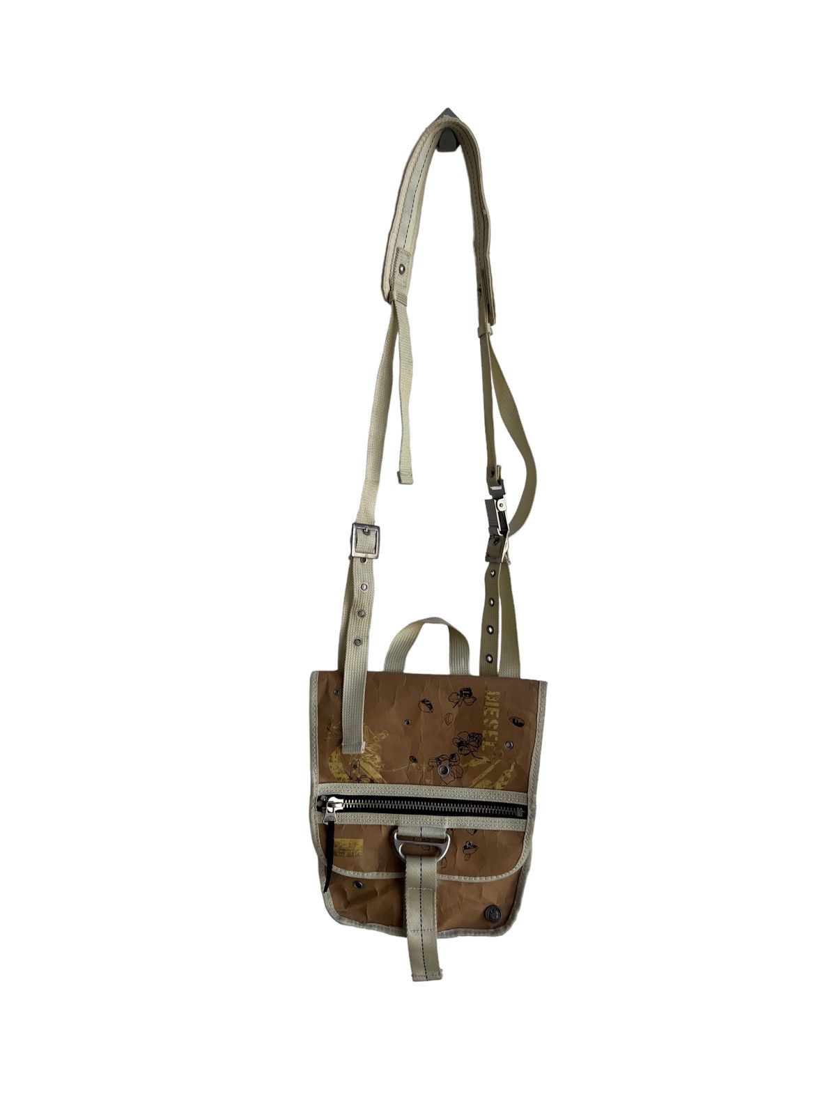 Diesel Y2K Diesel Fly Wheel Style 100 Tactical Parachute Sling Bag Size ONE SIZE - 2 Thumbnail