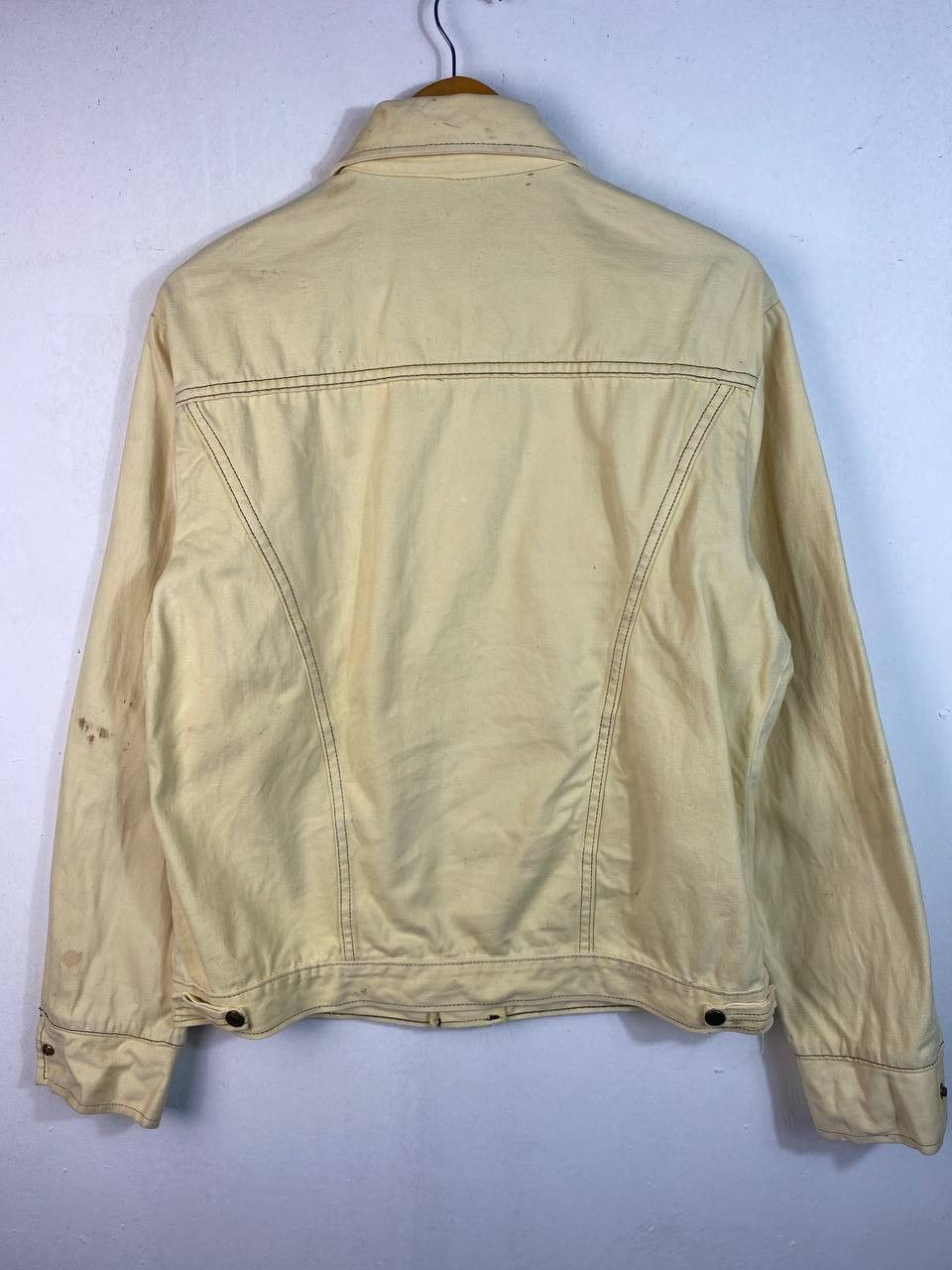 Vintage vintage mann denim jacket nice design Size US L / EU 52-54 / 3 - 7 Thumbnail