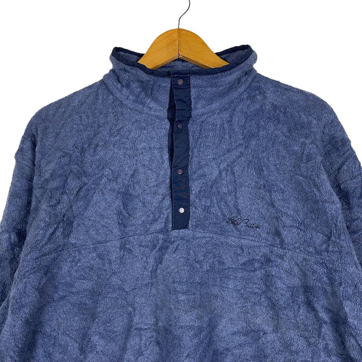L.L. Bean vintage ll bean half button fleece sweatshirt Size US M / EU 48-50 / 2 - 2 Thumbnail