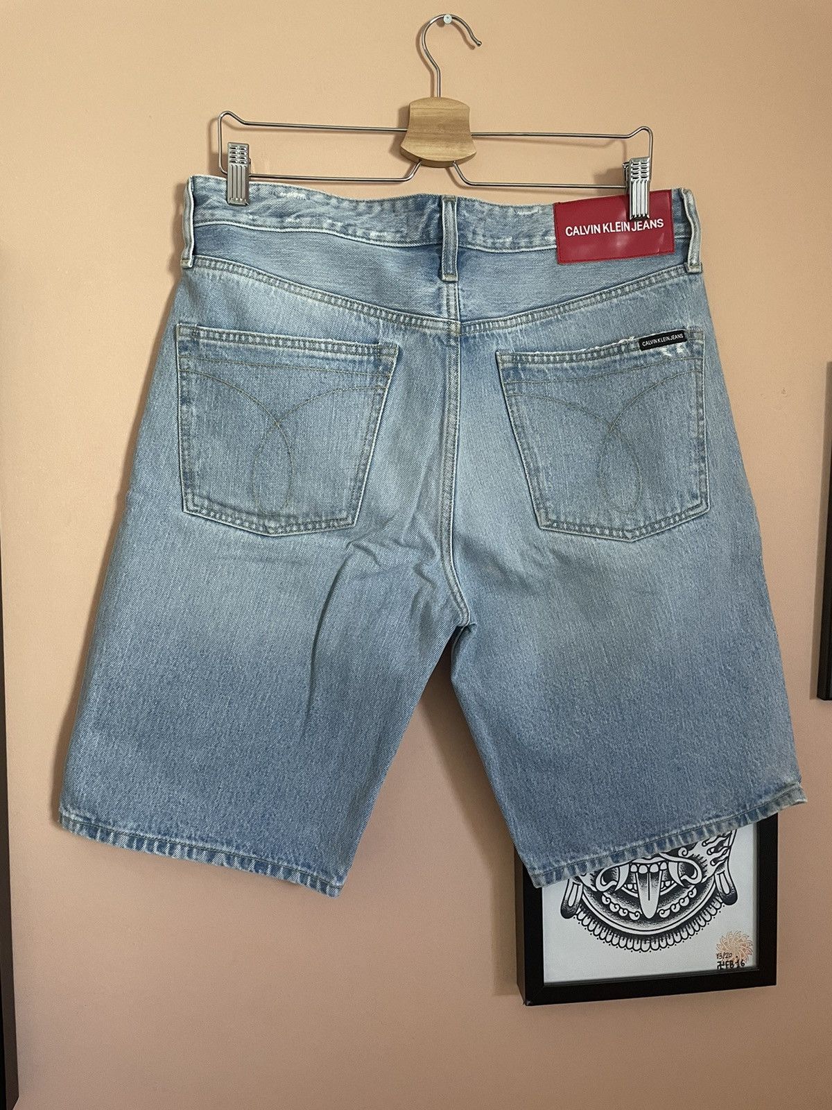 Calvin Klein Calvin Klein Jeans stone washed denim shorts jorts Size US 32 / EU 48 - 3 Thumbnail