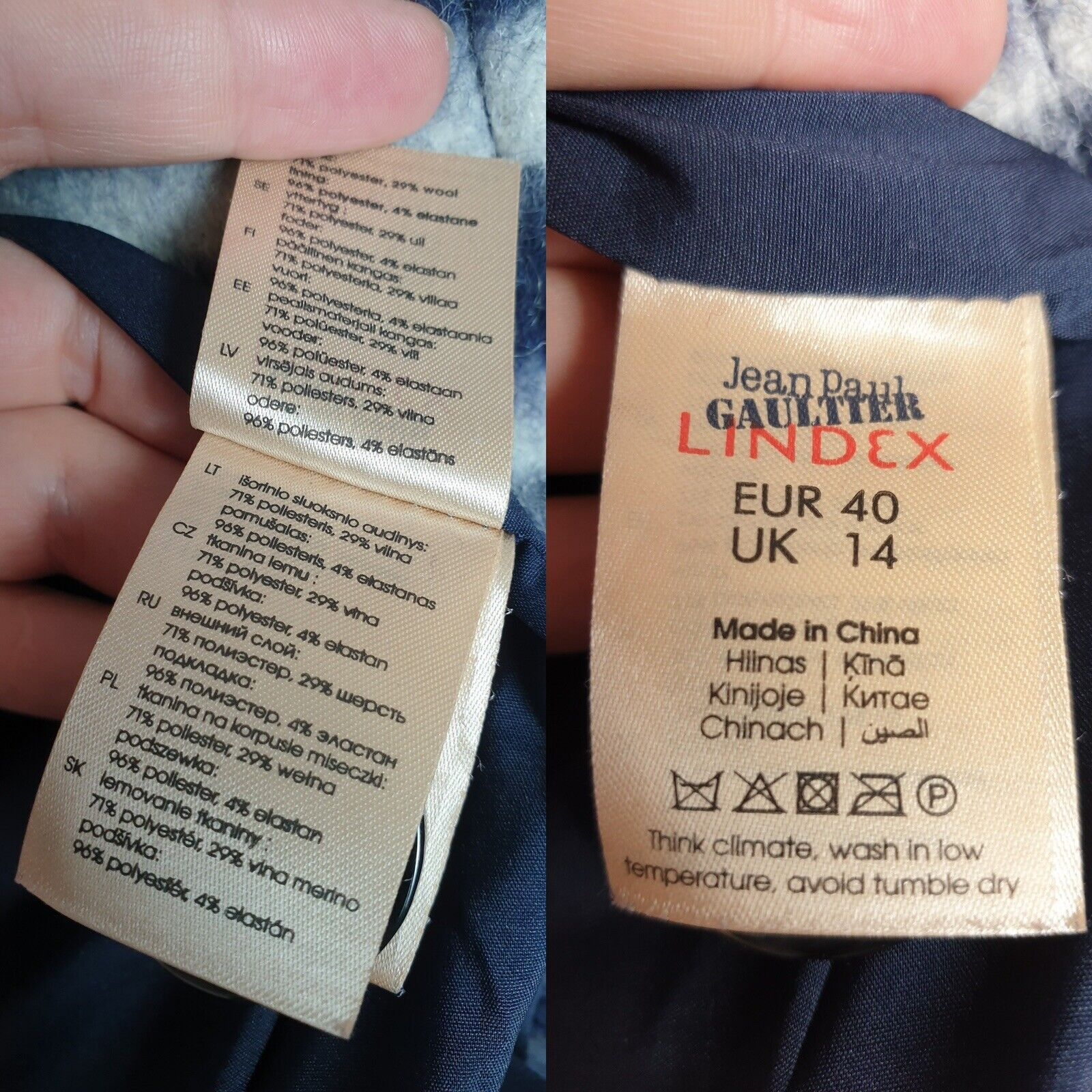 Jean Paul Gaultier Jean Paul Gaultier Lindex Coat Size EU 40 UK 14 Size L / US 10 / IT 46 - 12 Thumbnail