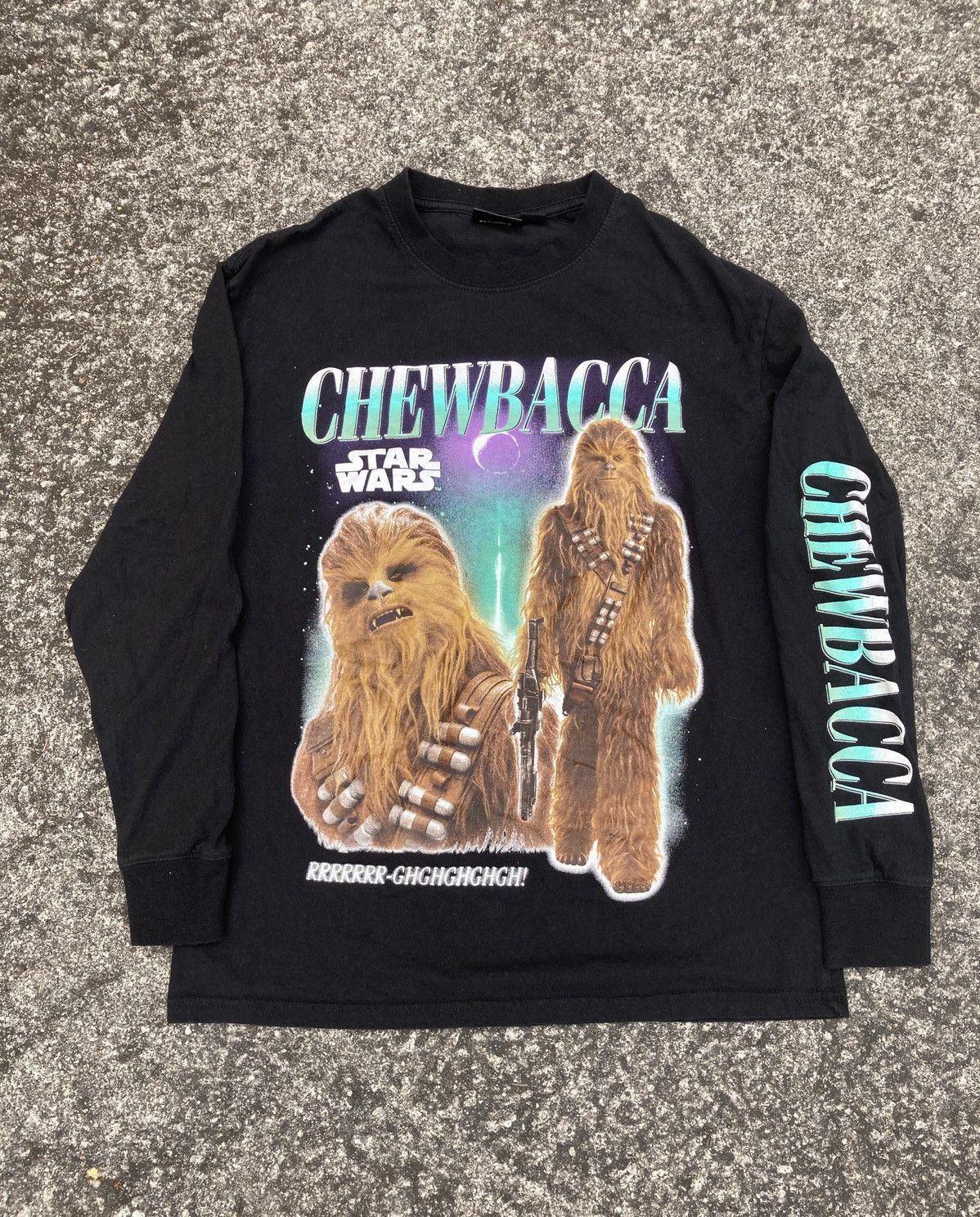 Star Wars × Vintage Vintage Star Wars Chewbacca Longsleeve Tee Size US S / EU 44-46 / 1 - 1 Thumbnail
