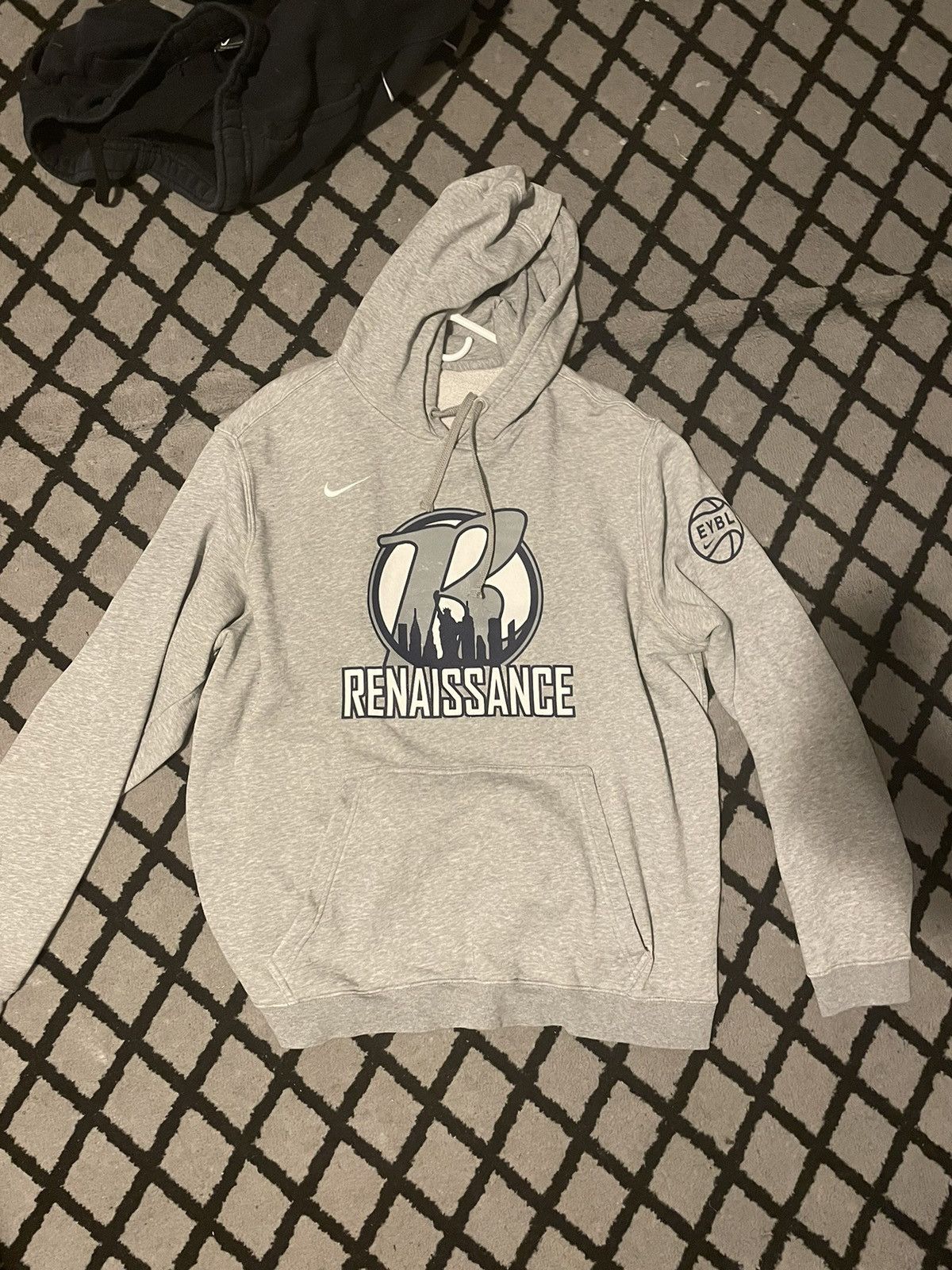 image of Nike Rens Eybl Pullover Hoodie in Grey, Men's (Size XL)