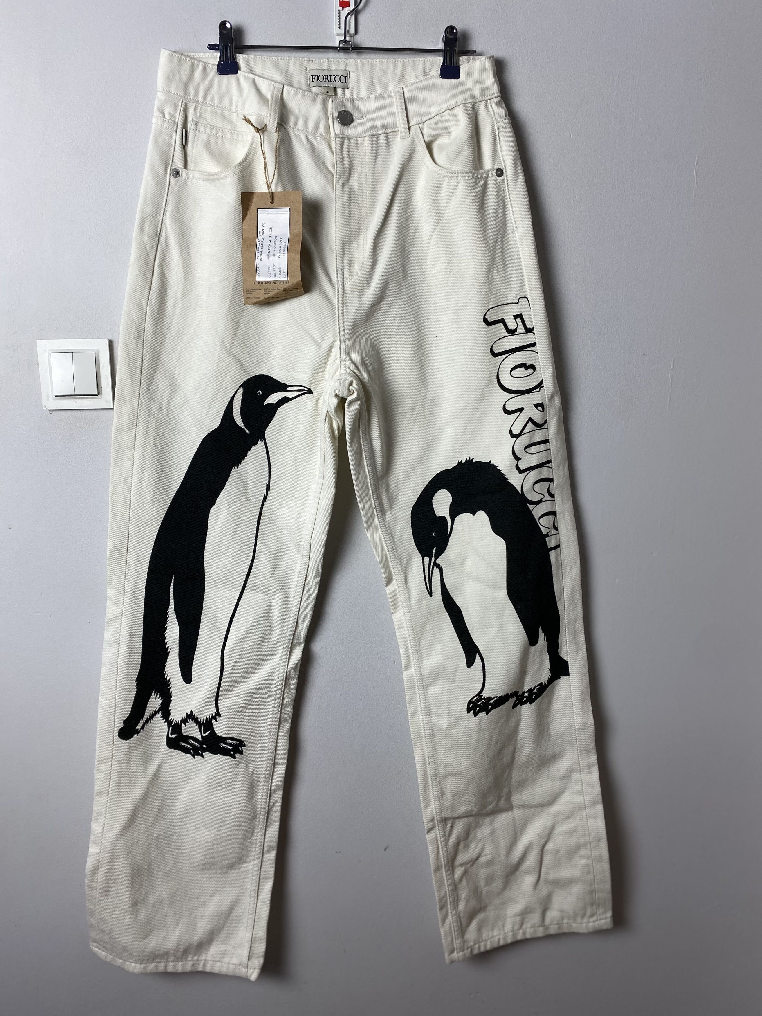 Fiorucci Fiorucci Penguin Logo Jeans denim INITIAL SAMPLE Size US 32 / EU 48 - 1 Thumbnail