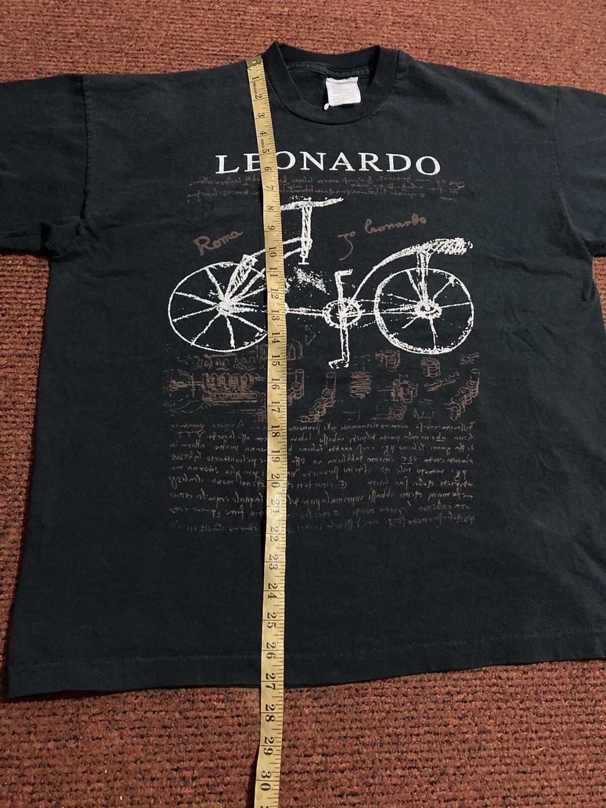 Vintage Vintage 90s Leonardo Da Vinci Bicycle Tee Size US L / EU 52-54 / 3 - 7 Thumbnail