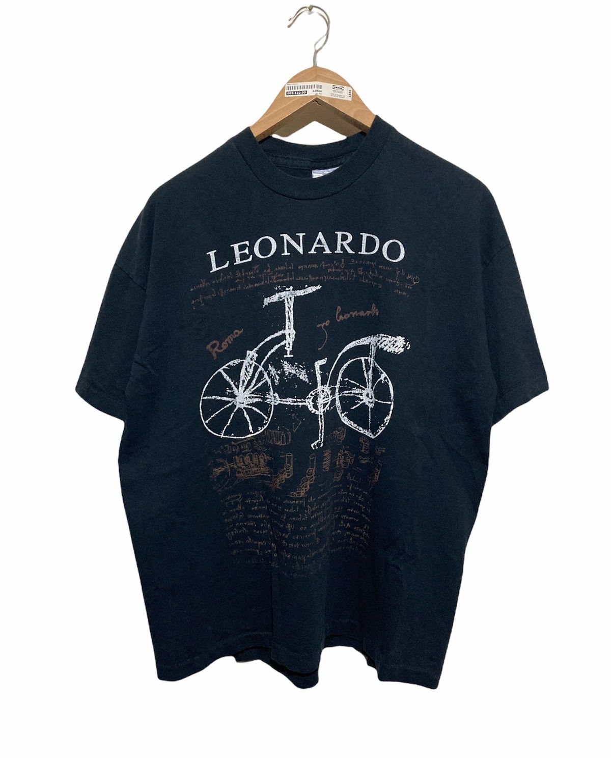 Vintage Vintage 90s Leonardo Da Vinci Bicycle Tee Size US L / EU 52-54 / 3 - 2 Thumbnail