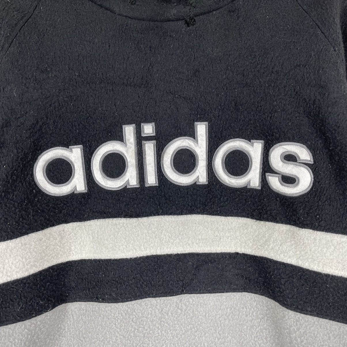 Adidas vintage adidas trefoil big logo fleece sweatshirt Size US XL / EU 56 / 4 - 6 Thumbnail