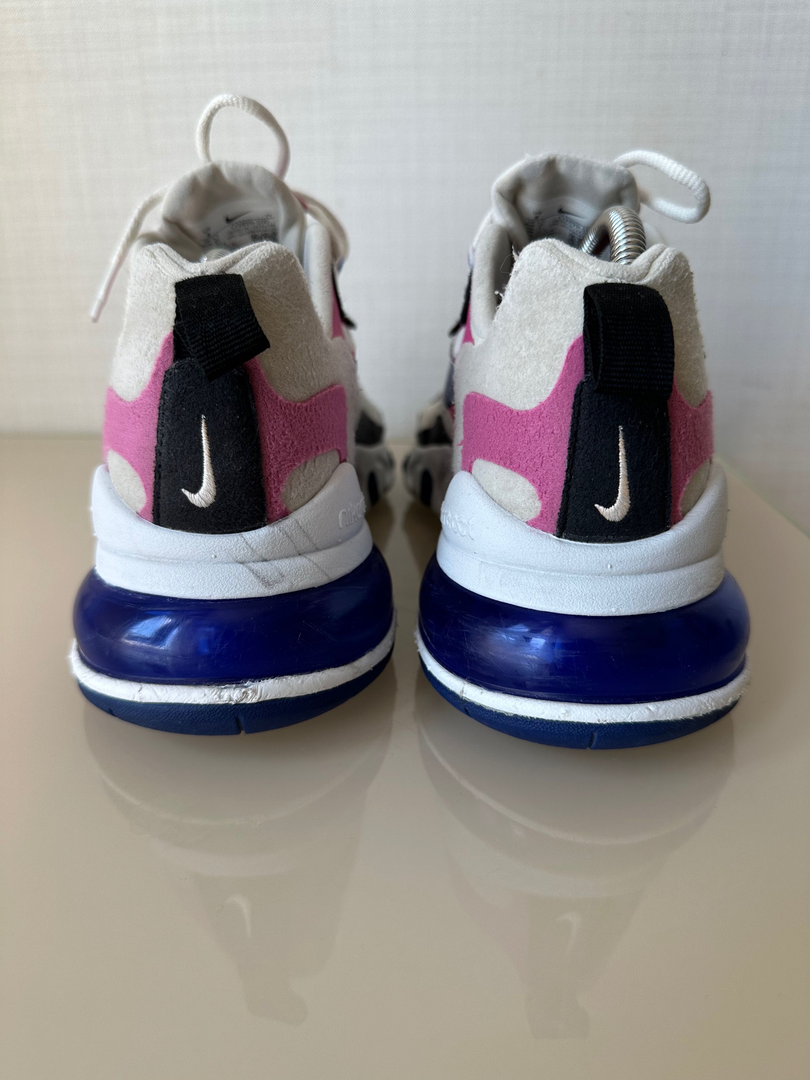 Nike Nike Air Max 270 React White Pink low top sneakers Size US 8 / IT 38 - 4 Thumbnail