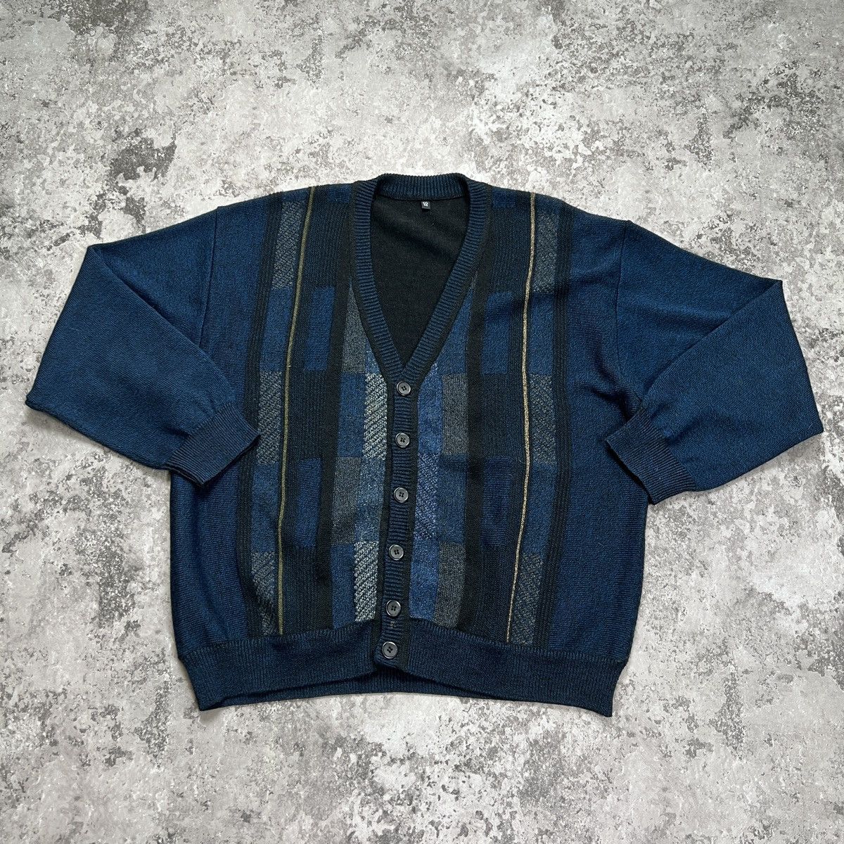 Vintage Vintage Knit Cardigan Sweater Size US XXL / EU 58 / 5 - 2 Thumbnail
