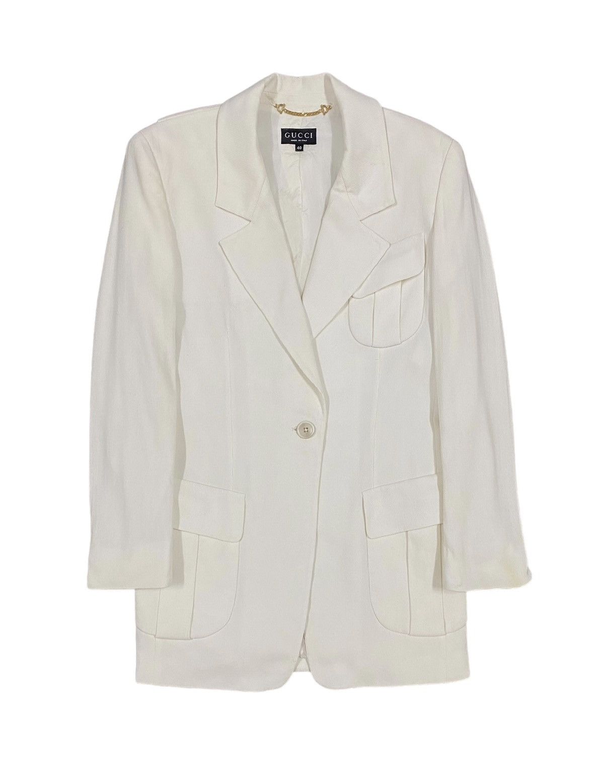 Vtg🔥Archive Gucci Blazers White Single Breasted