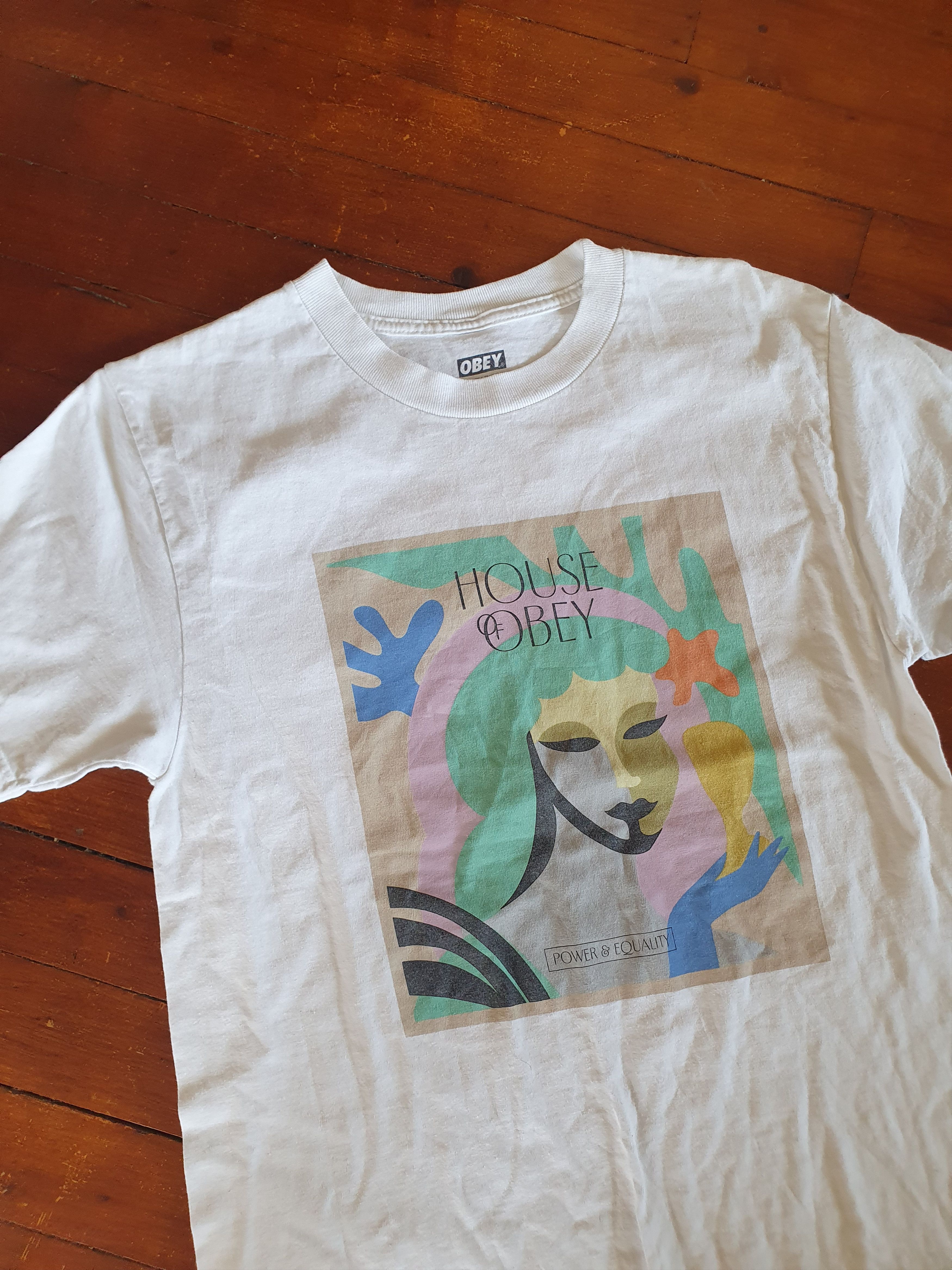 Obey OBEY House Of Obey Power & Equality t-shirt sz S Size US S / EU 44-46 / 1 - 5 Thumbnail