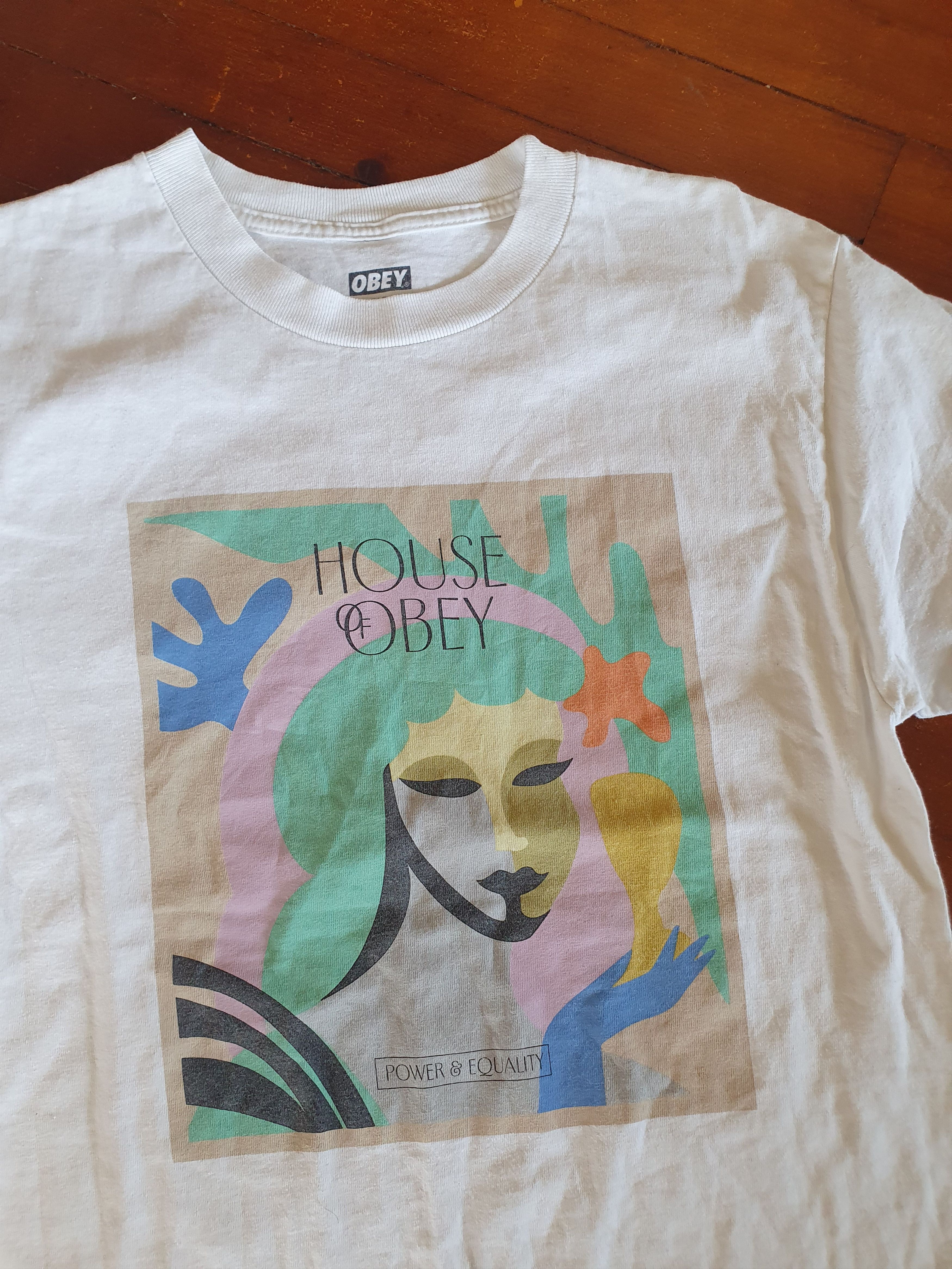 Obey OBEY House Of Obey Power & Equality t-shirt sz S Size US S / EU 44-46 / 1 - 1 Thumbnail