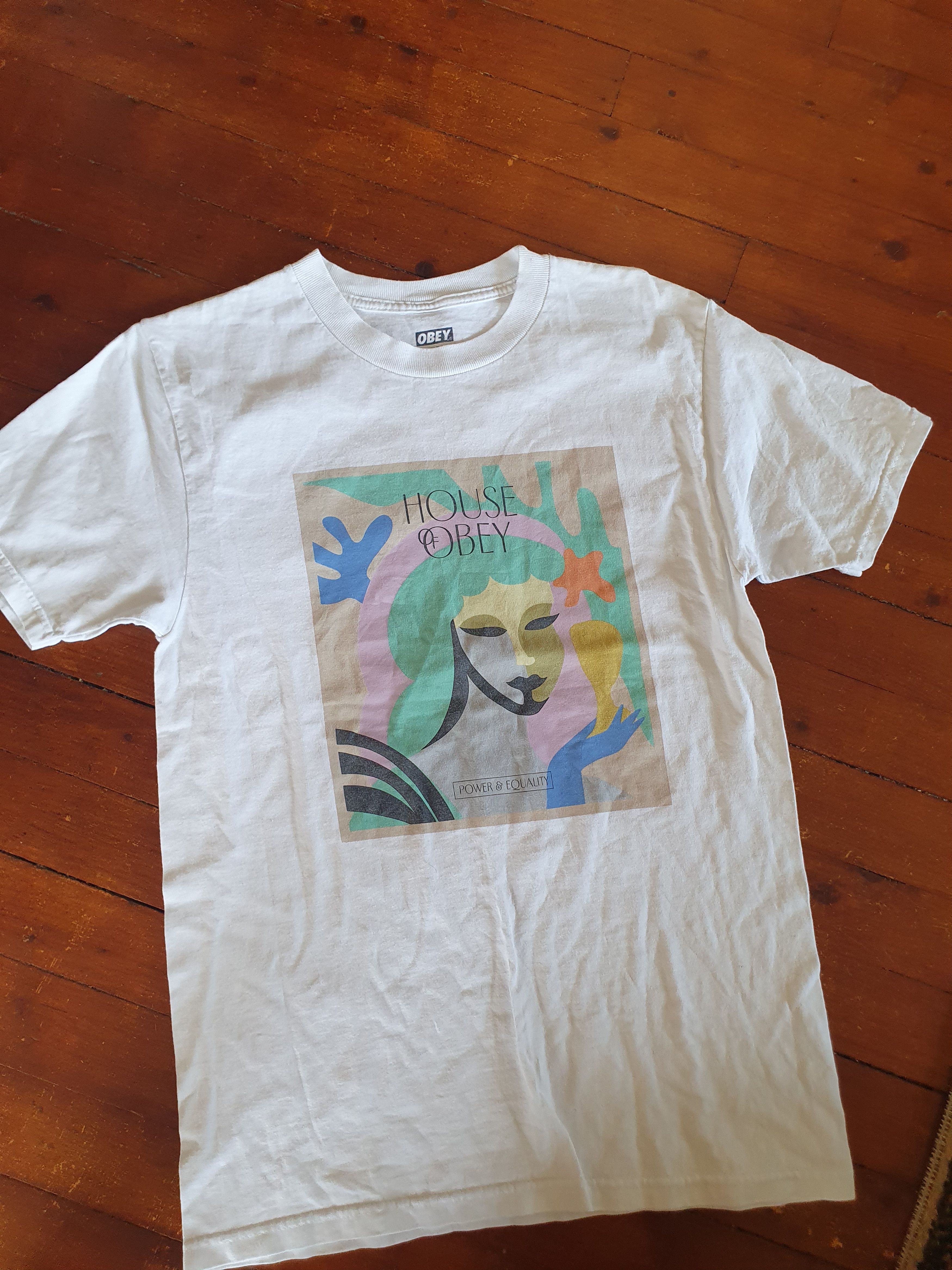 Obey OBEY House Of Obey Power & Equality t-shirt sz S Size US S / EU 44-46 / 1 - 4 Thumbnail