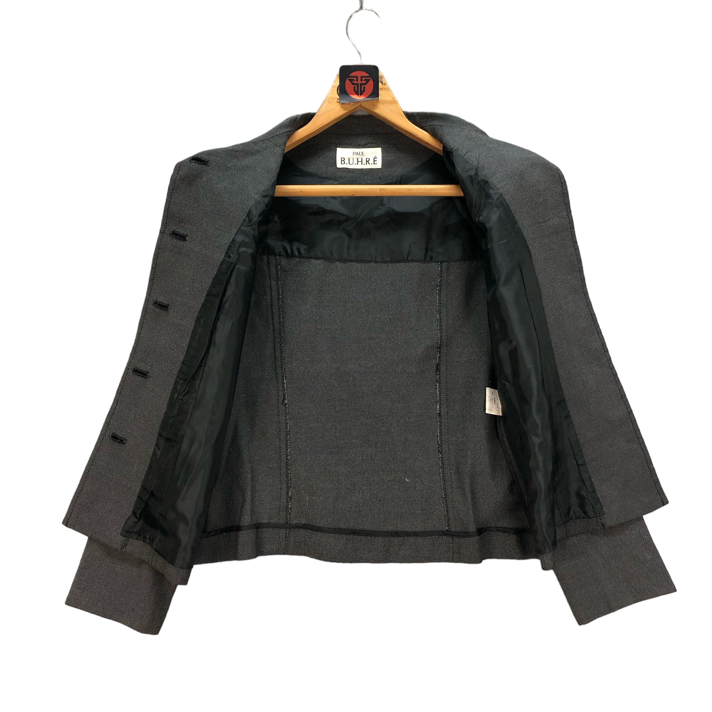 Japanese Brand PAUL B.U.H.R.E CROPPED COAT JACKET #6884-98 Size S / US 4 / IT 40 - 6 Thumbnail