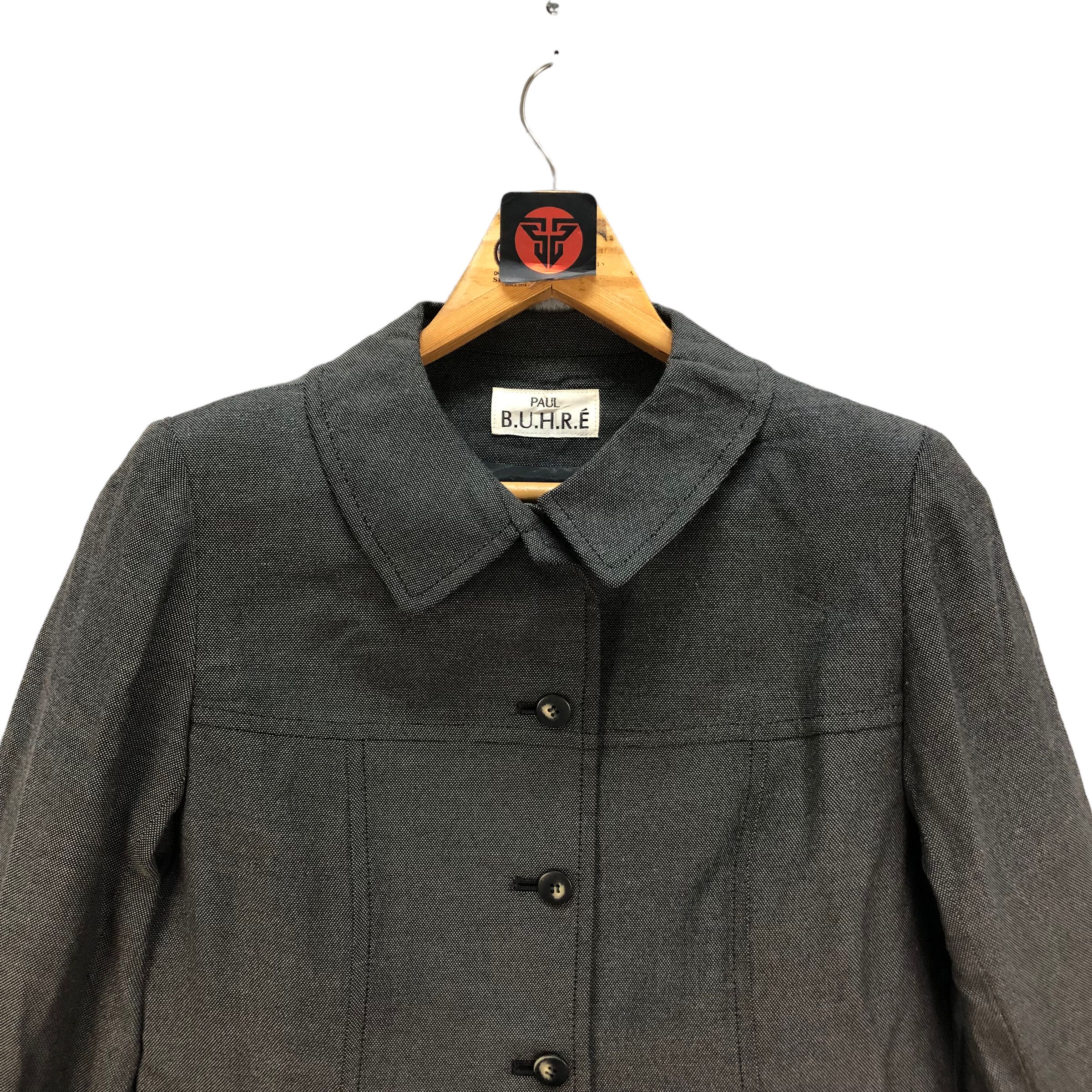 Japanese Brand PAUL B.U.H.R.E CROPPED COAT JACKET #6884-98 Size S / US 4 / IT 40 - 2 Thumbnail