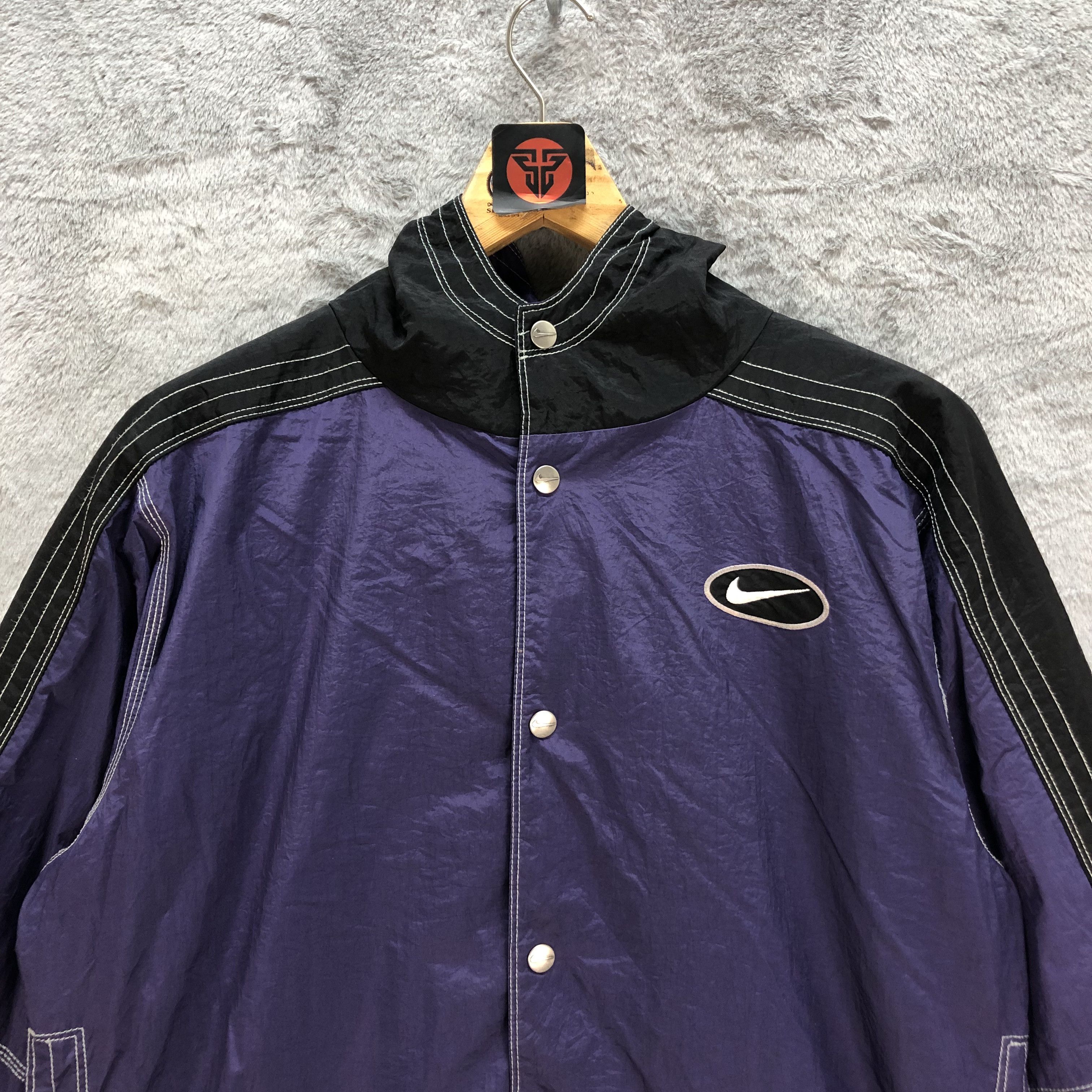 Nike NIKE BACK SWOOSH HOODED PURPLE LIGHT JACKET #6895-100 Size US M / EU 48-50 / 2 - 2 Thumbnail