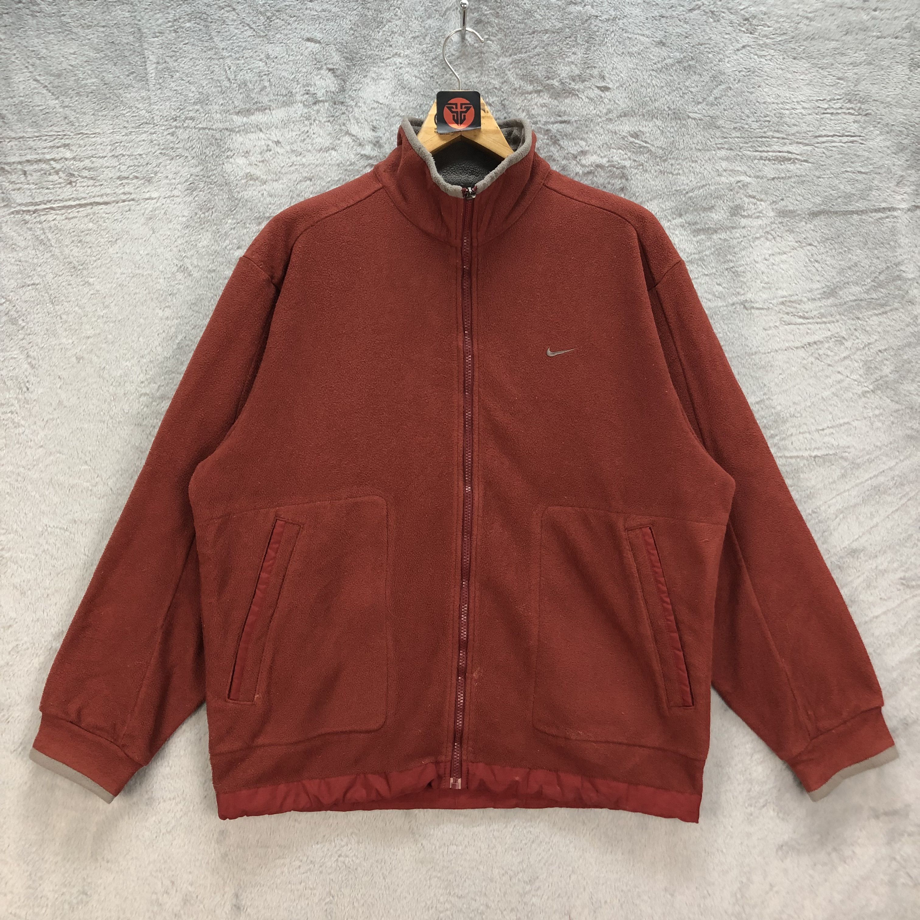 Nike NIKE ORANGE FLEECE JACKET #6896-100 Size US L / EU 52-54 / 3 - 1 Thumbnail