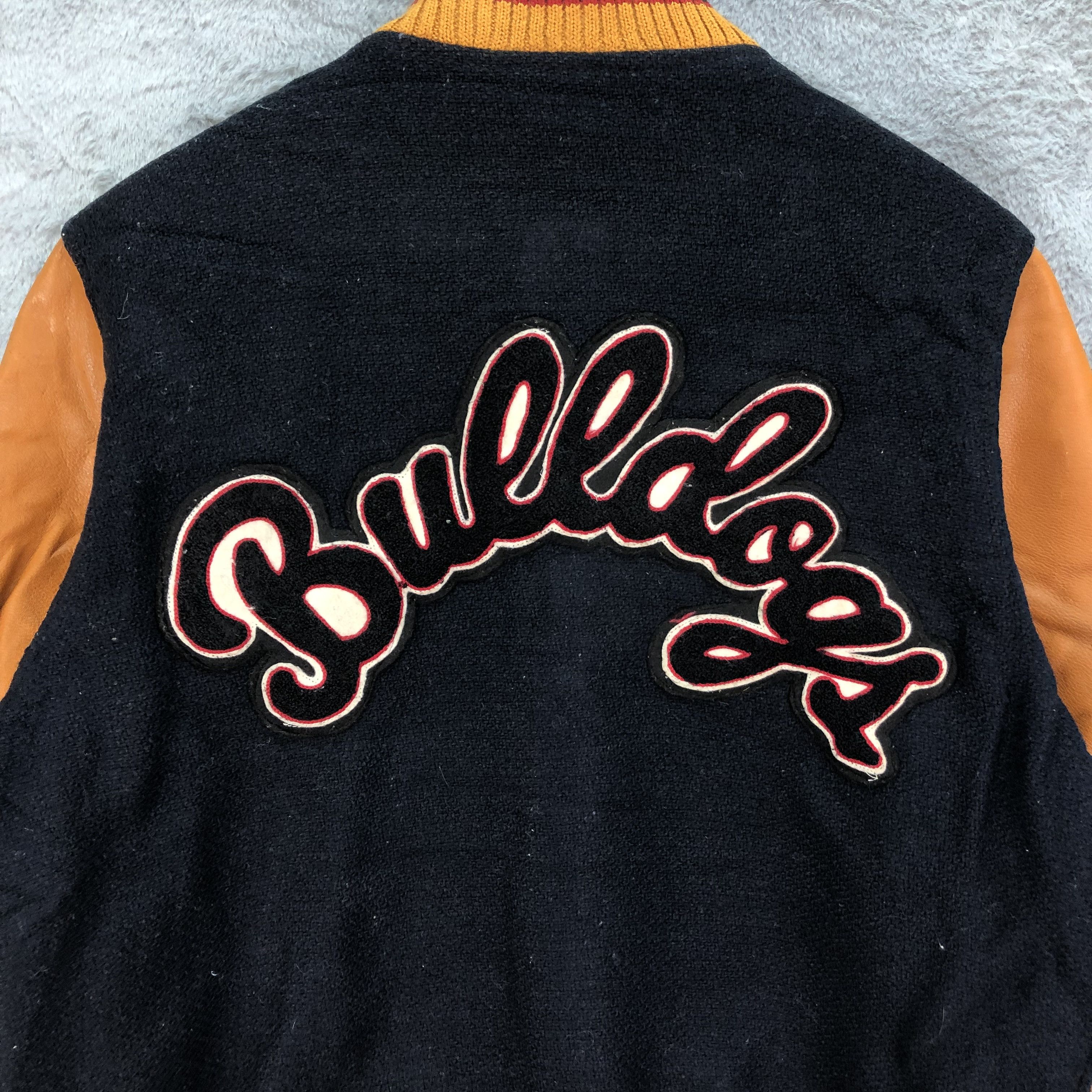 Other BULLDOGS BIG LOGO WOOL LEATHER VARSITY JACKET #4784-169 Size US M / EU 48-50 / 2 - 2 Thumbnail