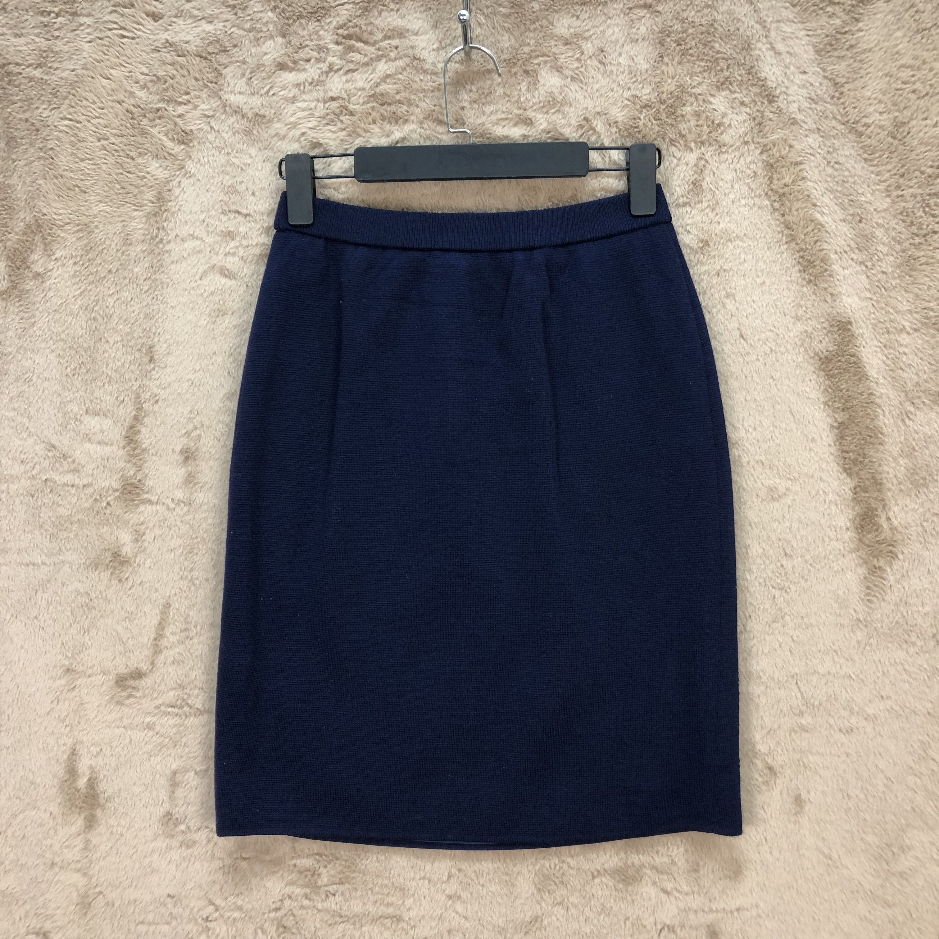 Yves Saint Laurent VINTAGE YVES SAINT LAURENT DRAWSTRING WOOL SKIRTS #5644-201 Size 30" / US 8 / IT 44 - 1 Thumbnail