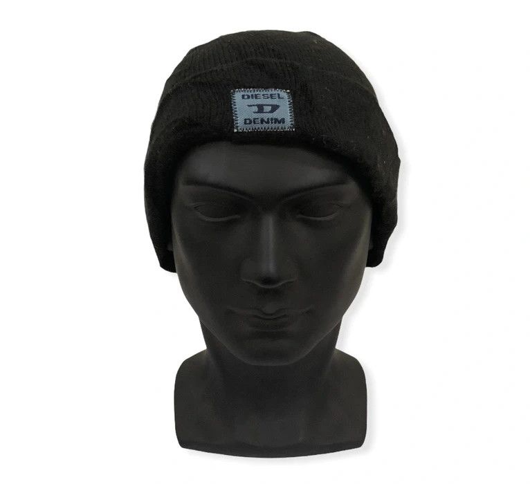 image of Diesel Trademark Logo Beanie Hat, Men's