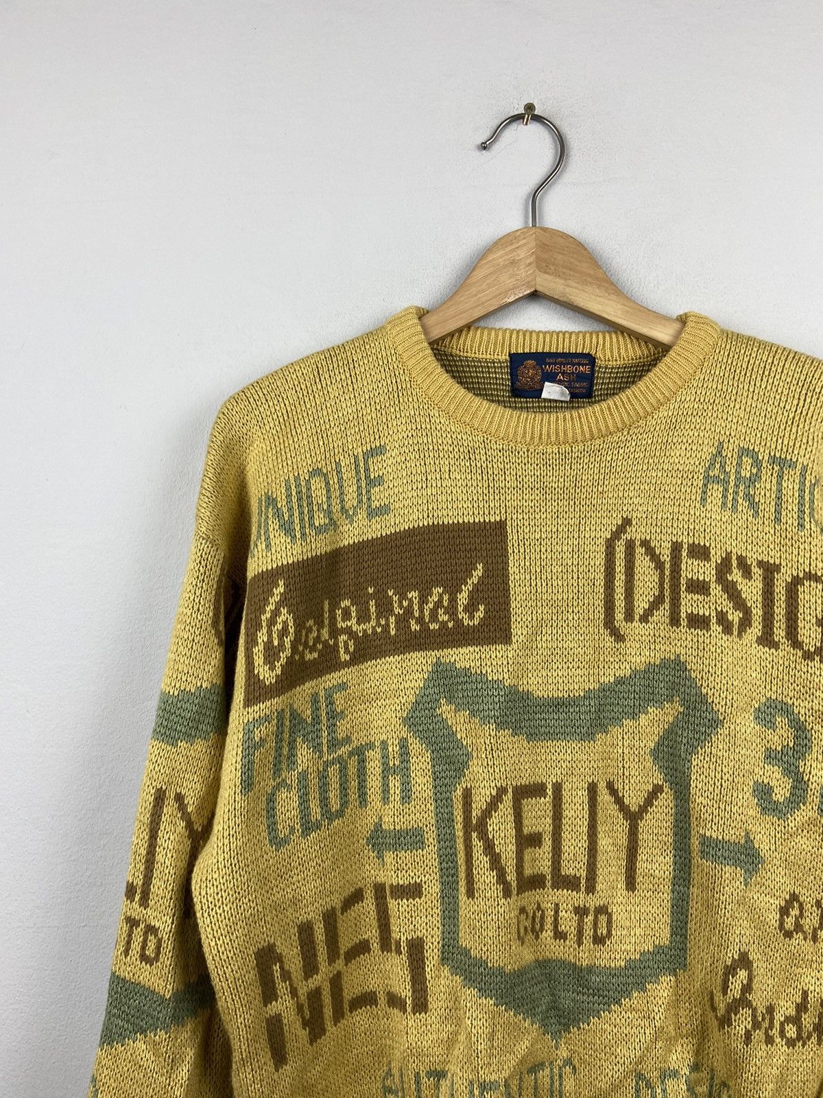 Japanese Brand × Other Rare Design🚀Wishbone Ash Aztec Abstrac Art Design Knitwear Size US L / EU 52-54 / 3 - 4 Thumbnail